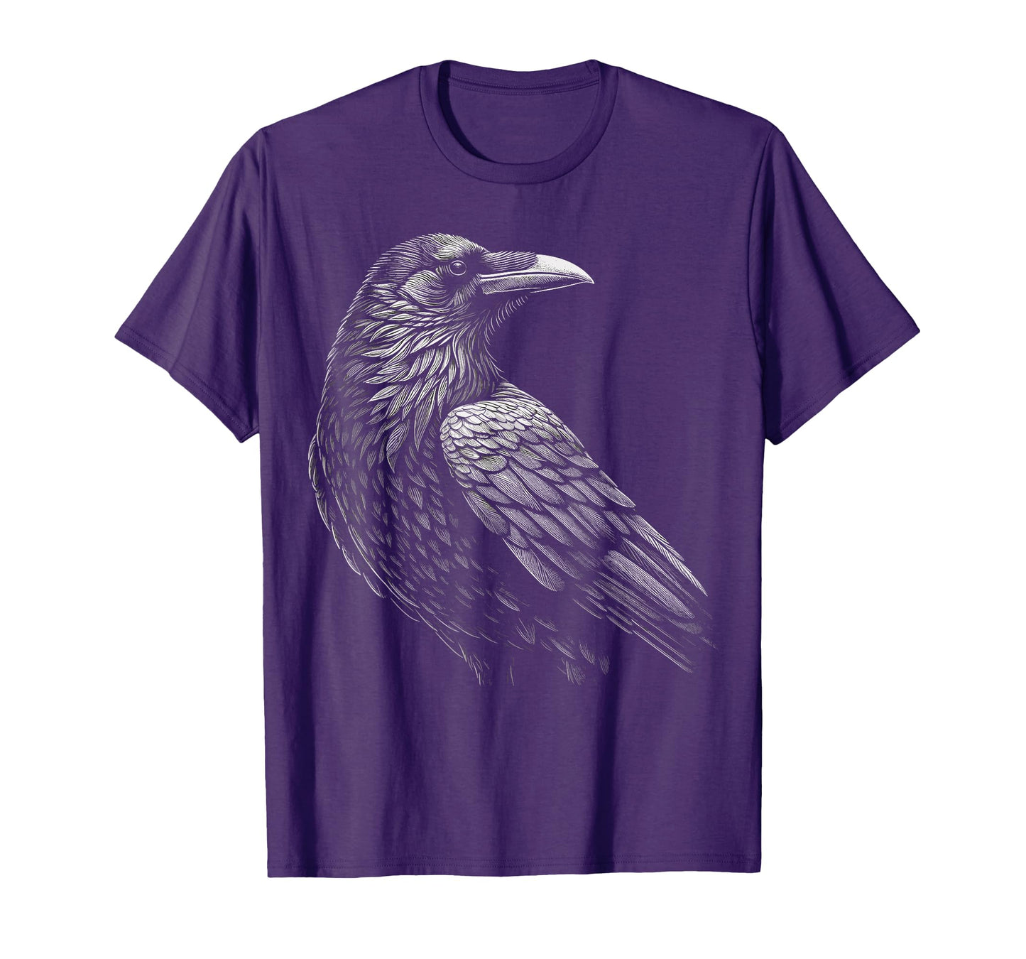 Beautiful Black Raven Crow Artwork T-Shirt