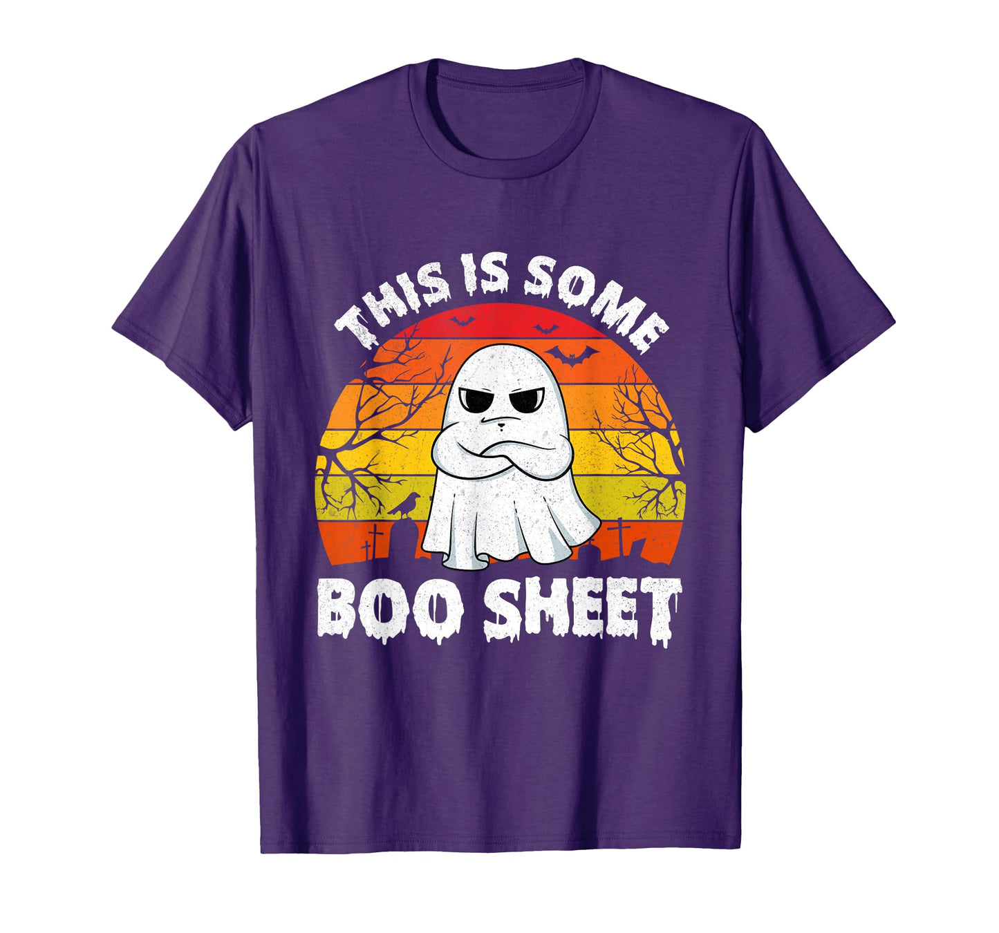 This is Some Boo Sheet Ghost Retro Funny Halloween Men Women T-Shirt