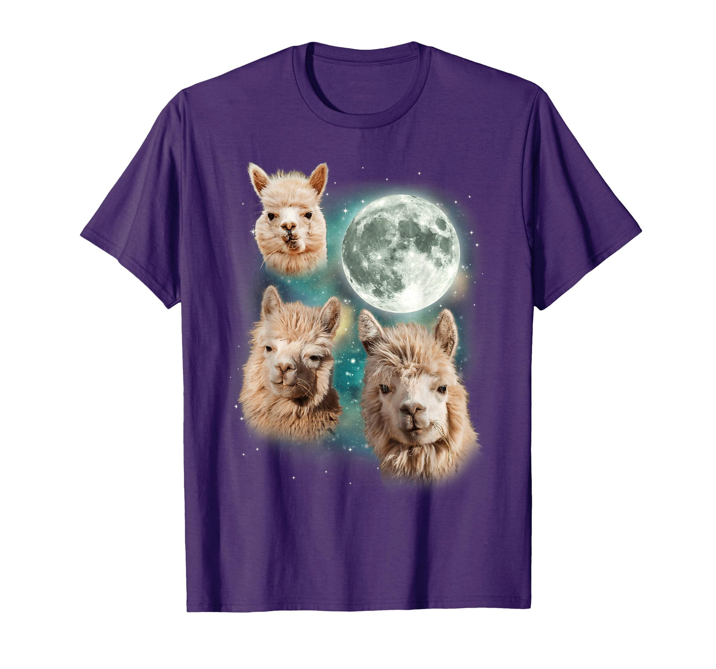 Three Alpacas Howling At The Moon | Alpaca Farm Owner Parody T-Shirt