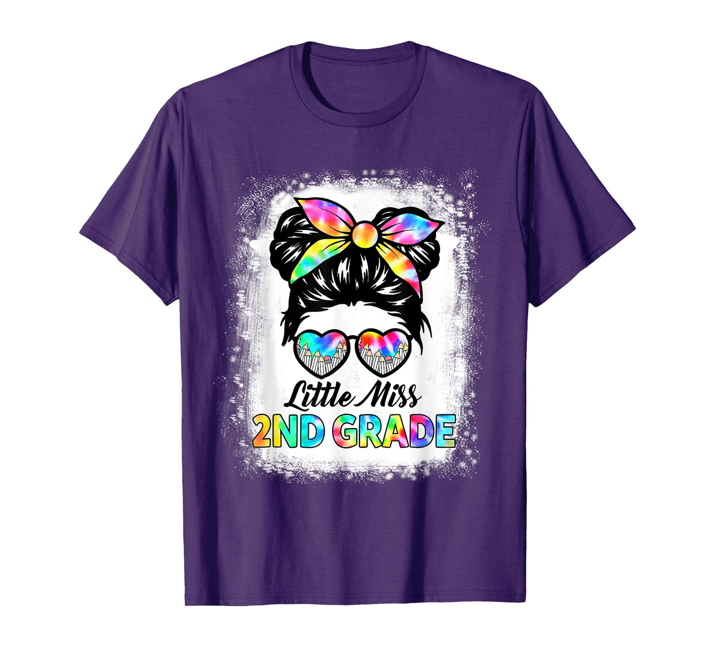 Girls Second Grade Back To School Cute Little Miss 2nd Grade T-Shirt