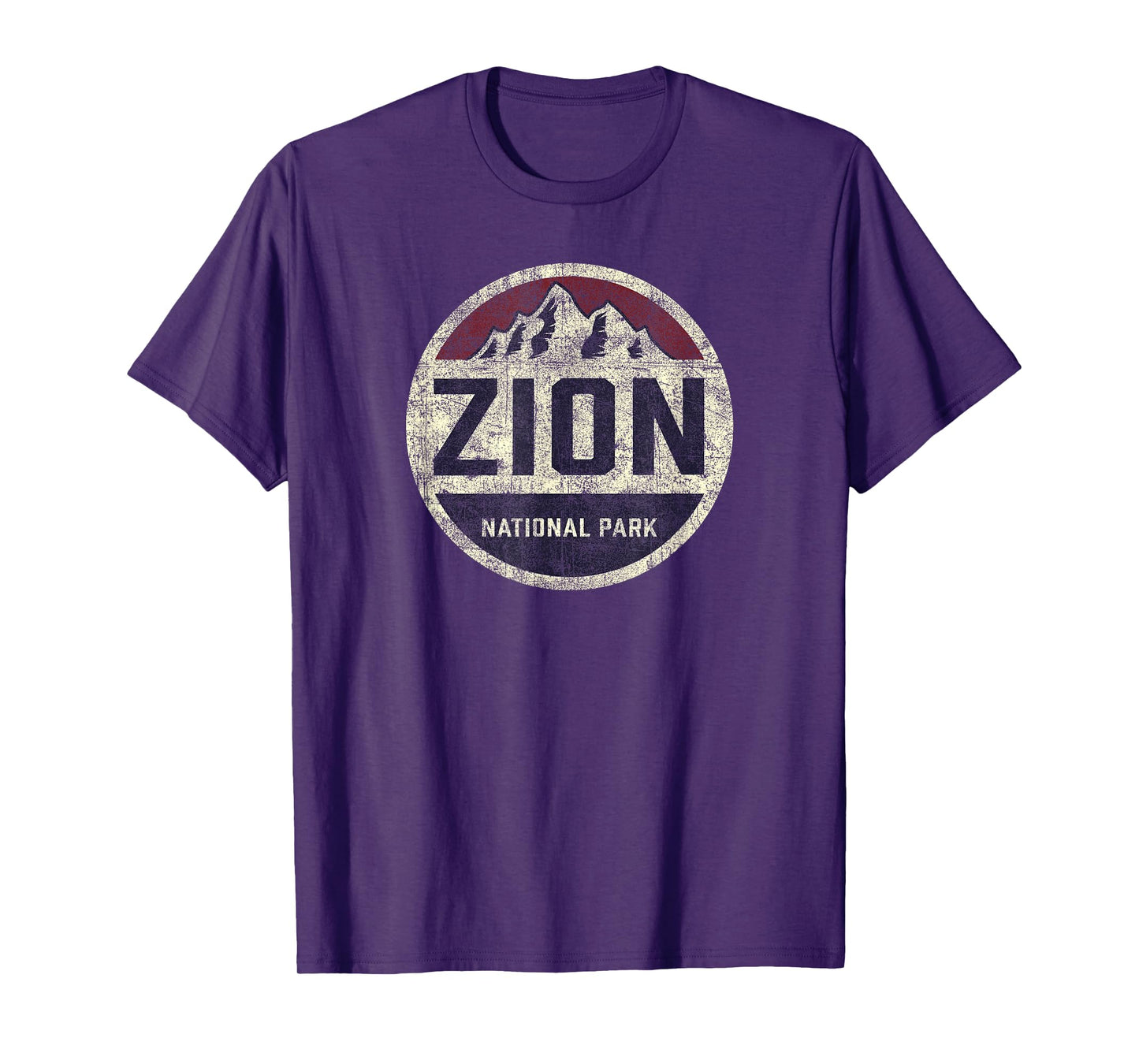 Retro Zion National Park Utah Mountain Women Men Kids Hiking T-Shirt