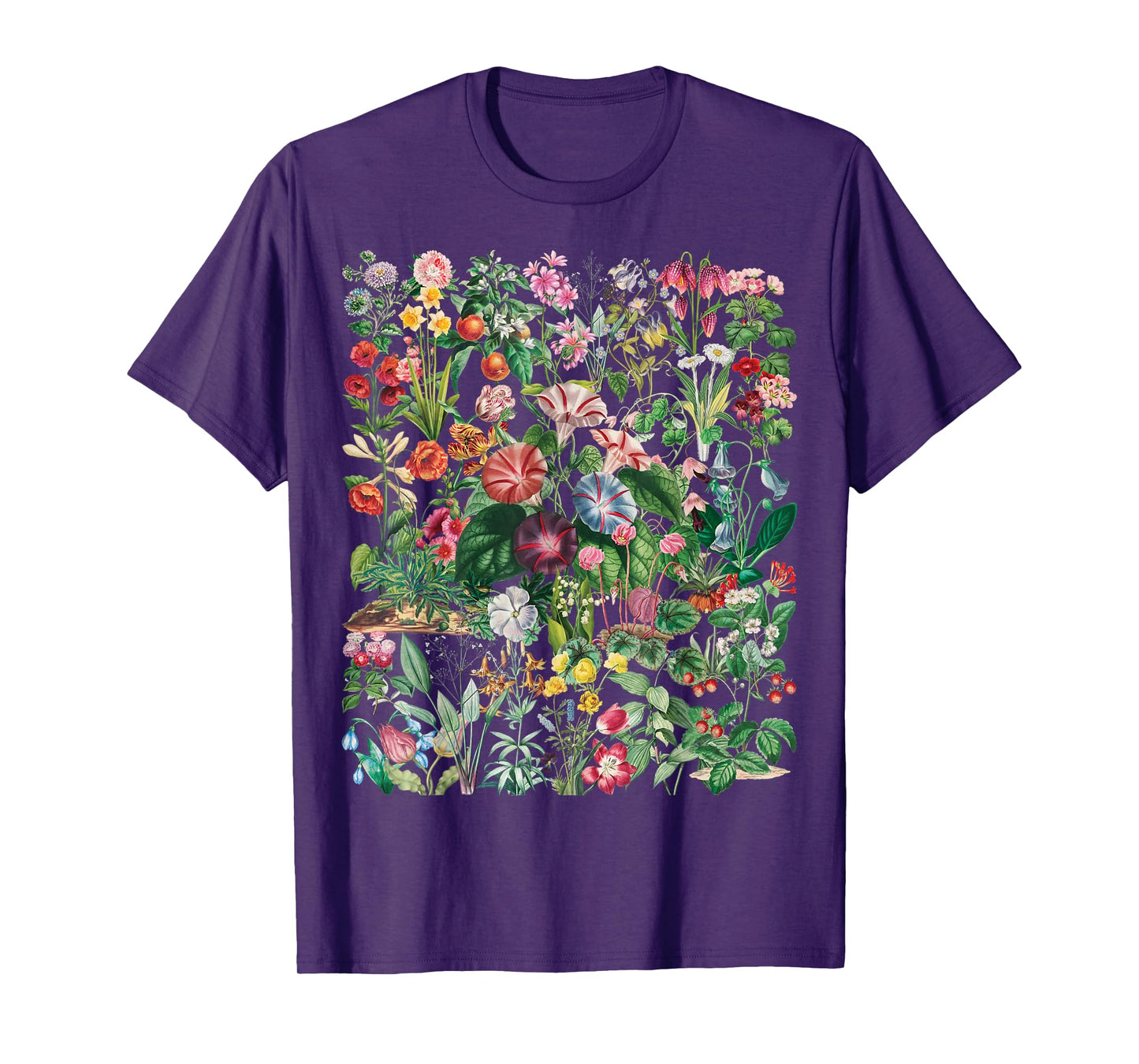 Vintage Inspired Flower Botanical Chart Gift T-Shirt