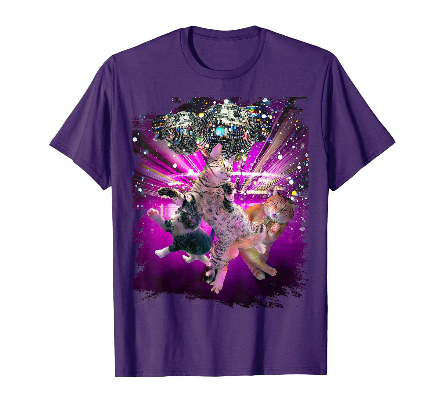 Disco Cats - 70s Disco Kitty Cat Rave T-Shirt