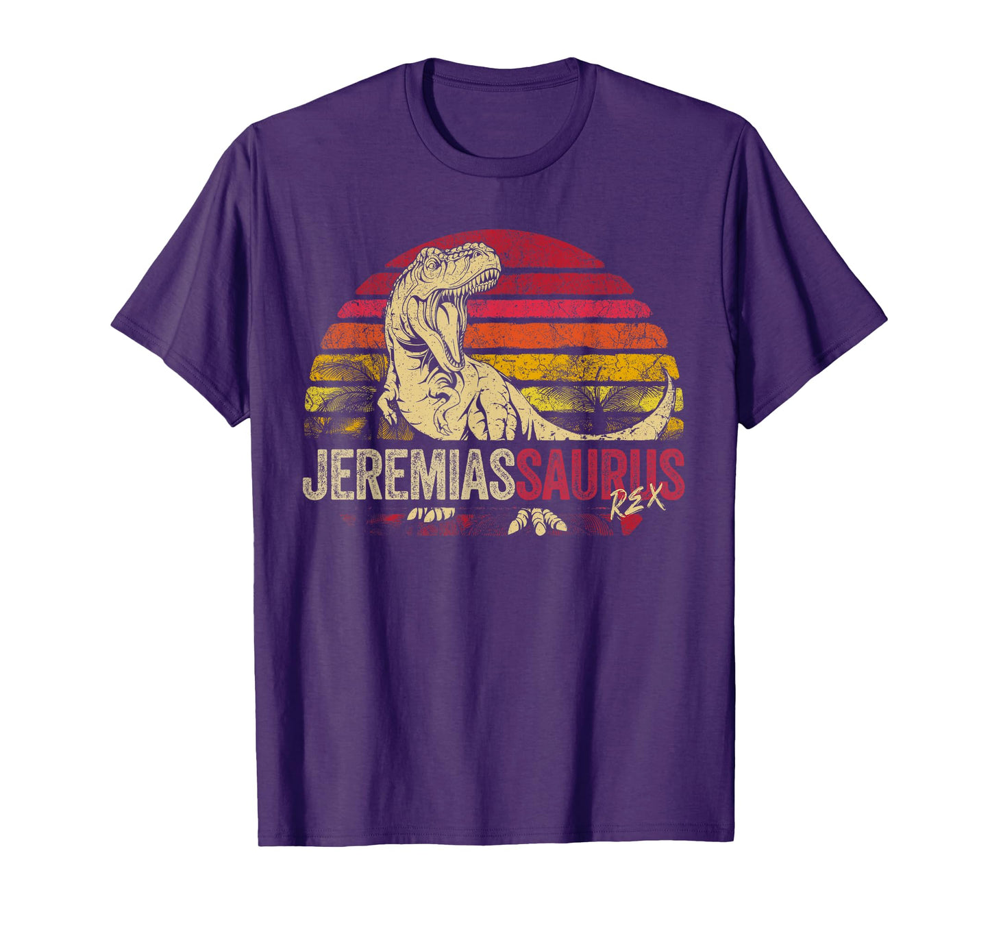 Jeremias Saurus Funny Personalized Dinosaur T Rex Boys Name T-Shirt