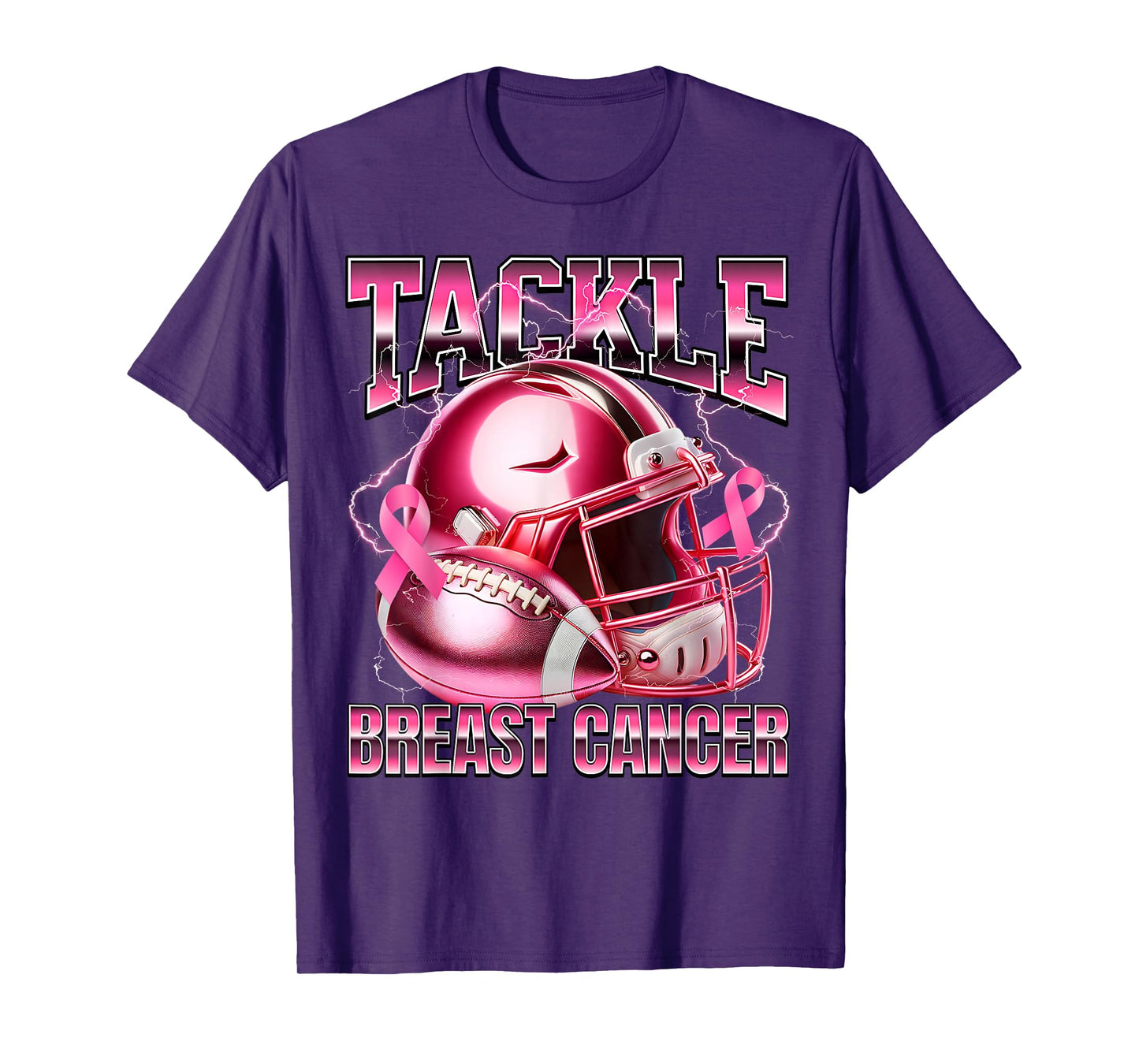 Tackle Breast Cancer Awareness American Football Men Women T-Shirt