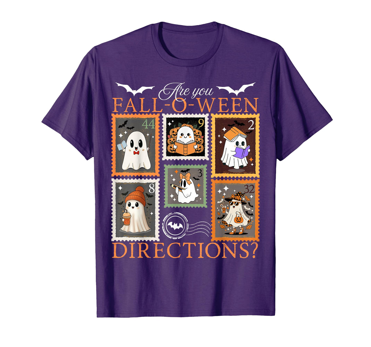 are You Fall O Ween Directions Teacher Halloween Stamps Joke T-Shirt
