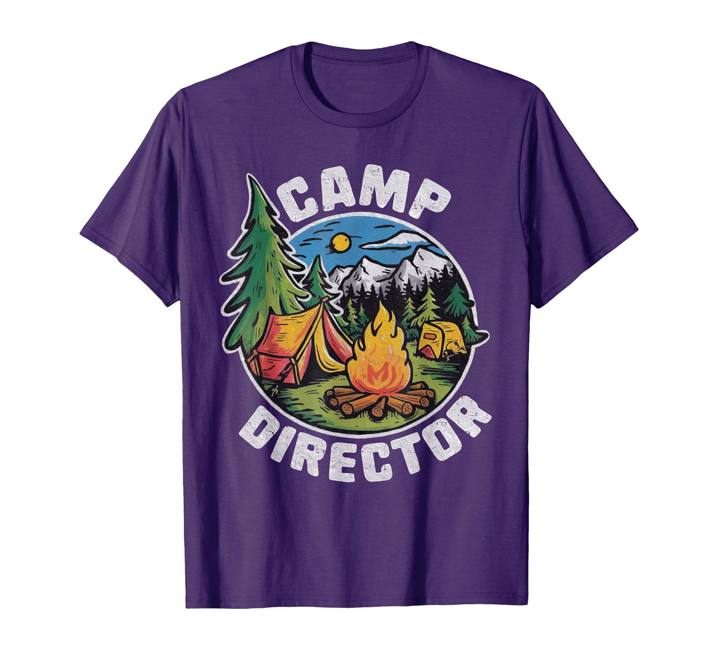 Retro Camp Director Camping Summer Camp Funny Camper Staff T-Shirt