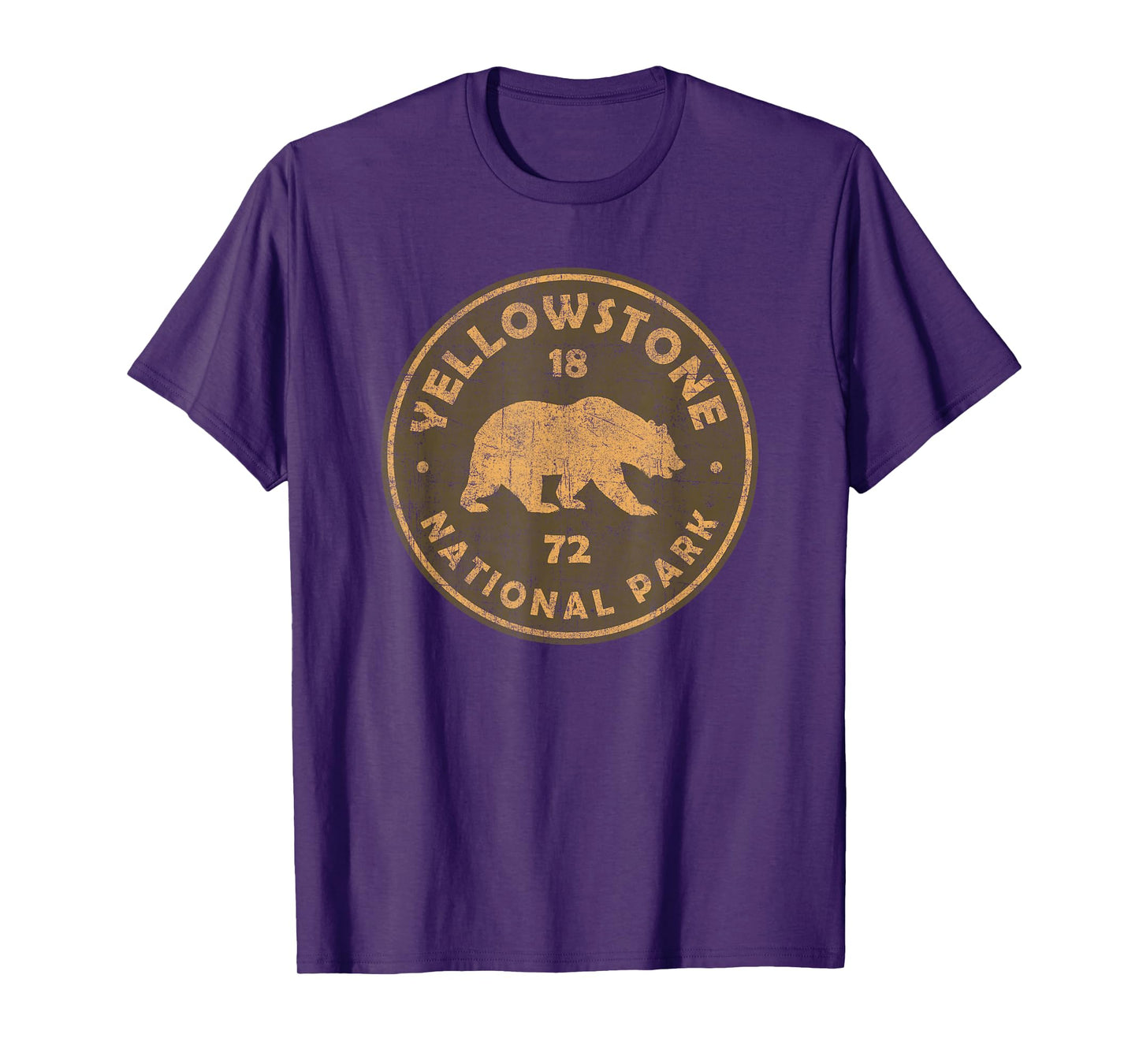 Vintage Yellowstone National Park Souvenir Womens Mens T-Shirt