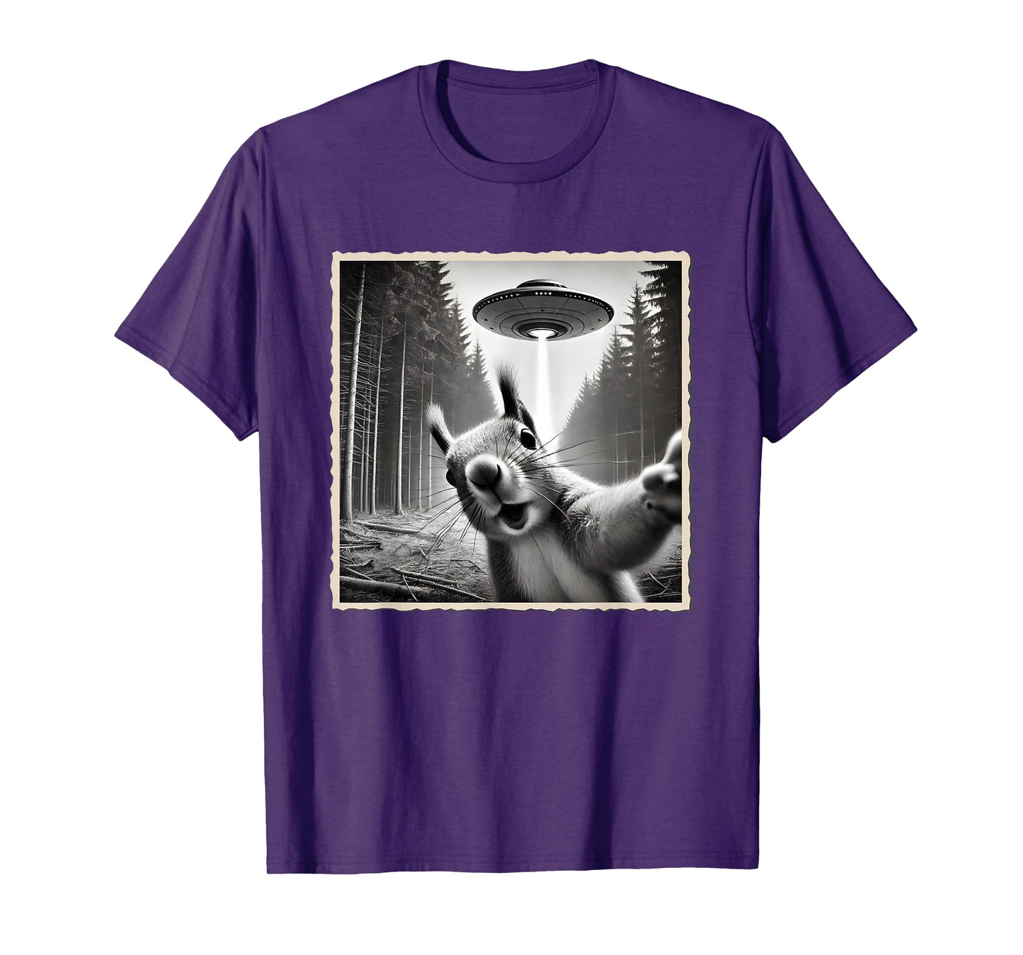 Squirrel Selfie With UFO | Funny Squirrel T-Shirt