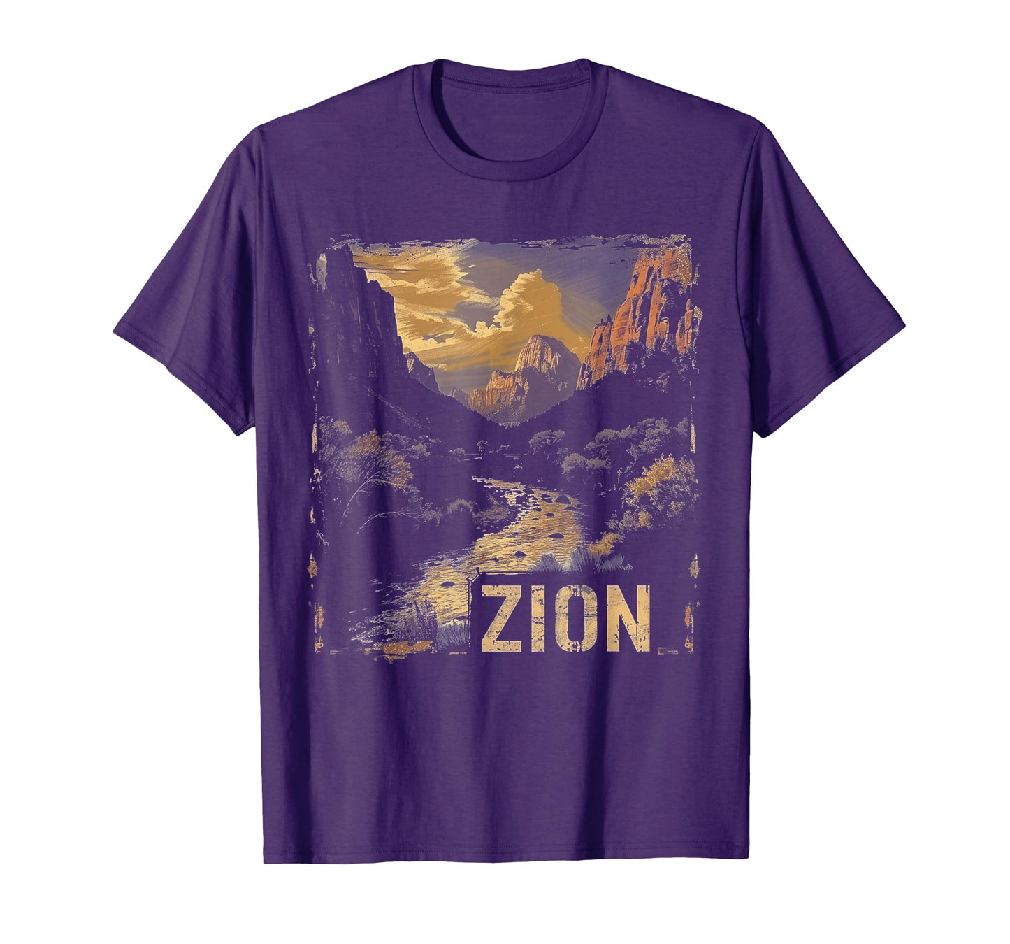 Zion - US National Park Vintage Men Women Kids Retro T-Shirt