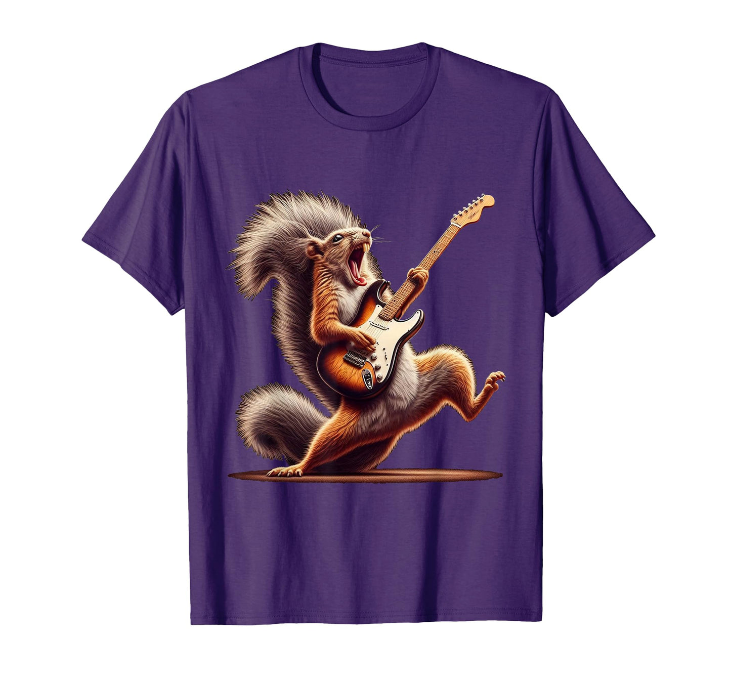 Squirrel Playing Guitar Rock T-Shirt