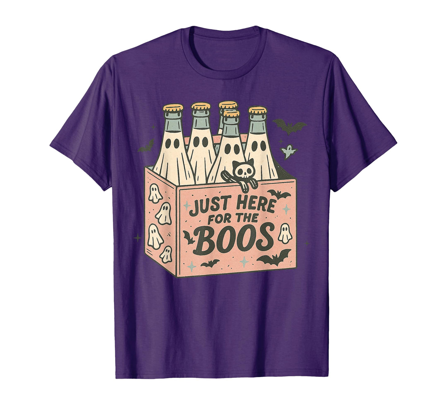 Just Here for The Boos Halloween Ghost Beer T-Shirt