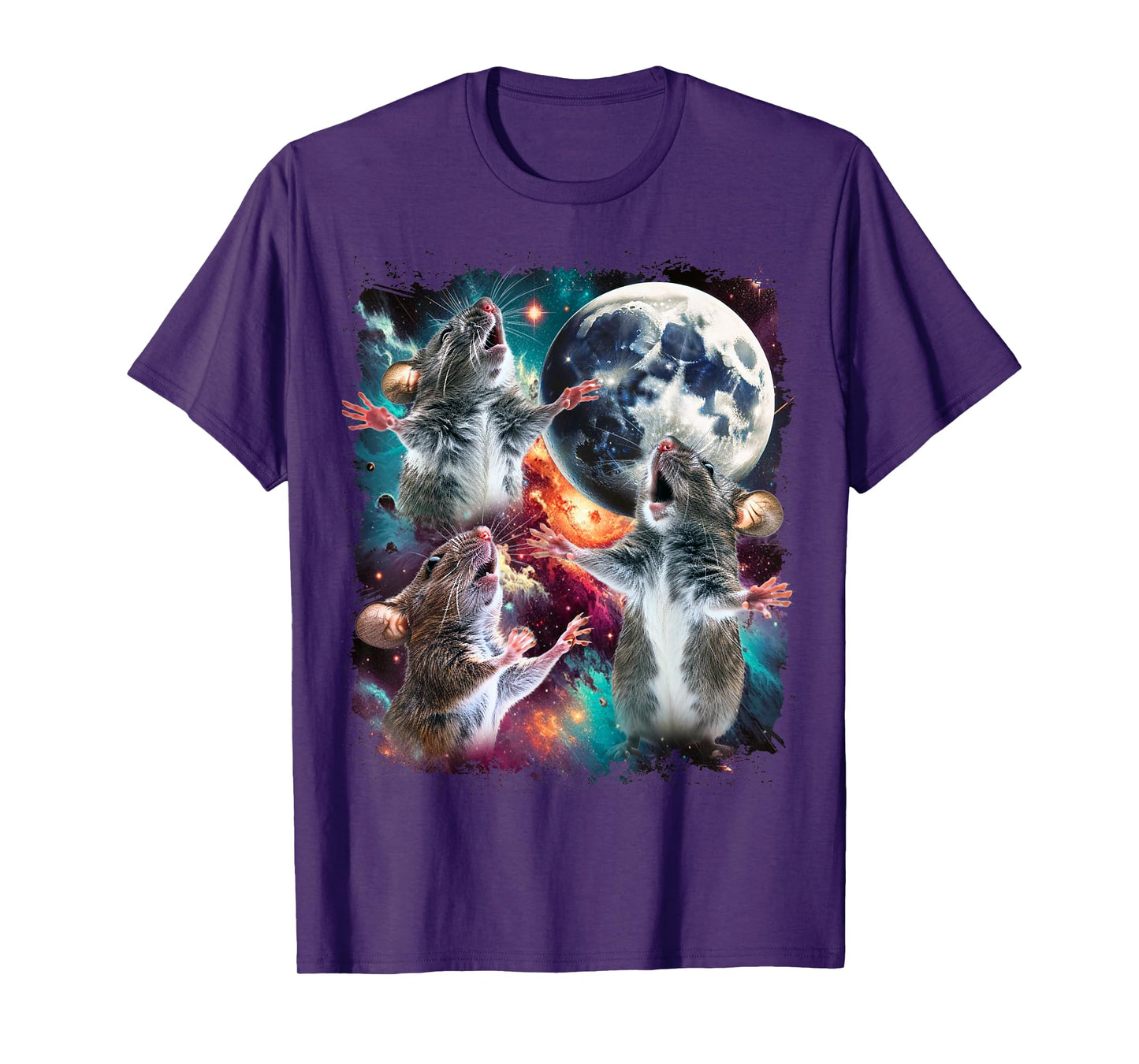 Three Mouse Moon | 3 Mouse Moon Funny Cursed Meme T-Shirt