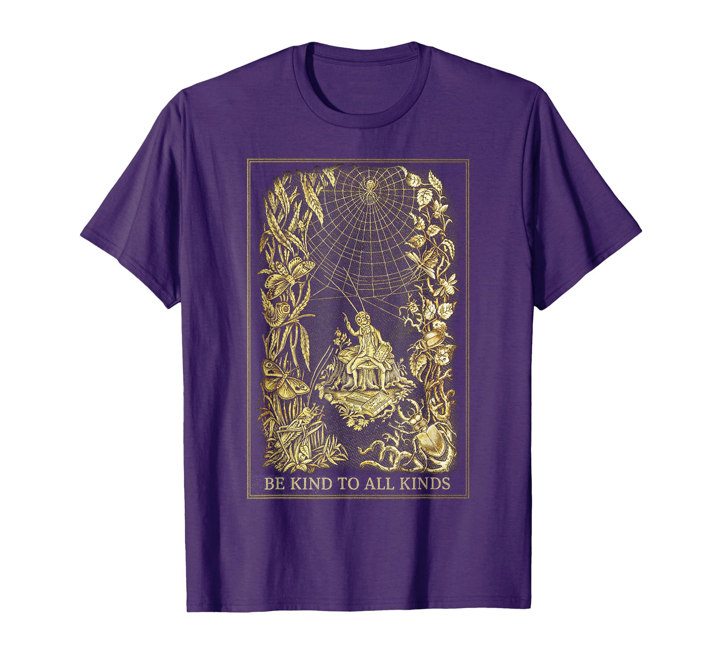 Vintage Be Kind To All Kinds Bugs Entomology Entomologist T-Shirt