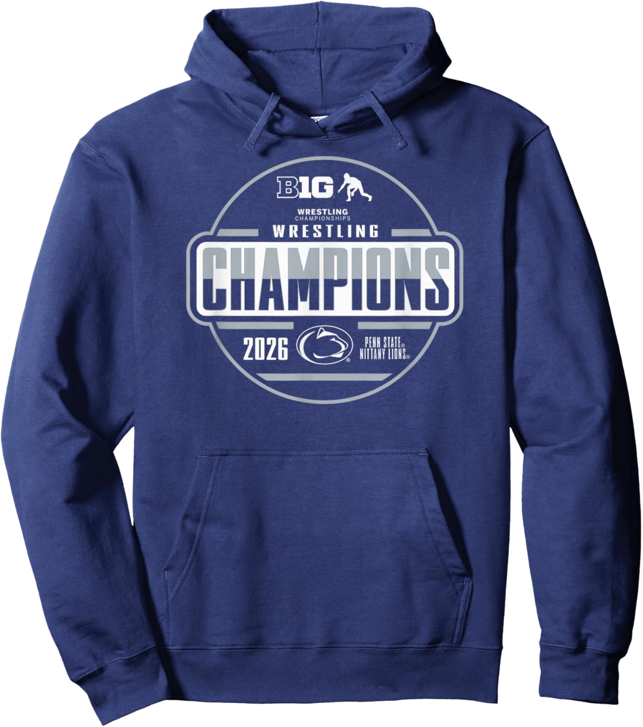 Penn State Nittany Lions Wrestling Big Ten Champs 2026 T-Shirt - Hoodie | Navy