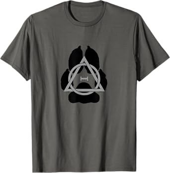 Theta Delta Symbol with Paw of a Fox Therian T-Shirt