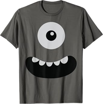 Cute One Eyed Monster Face Costume Halloween T-Shirt