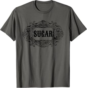 Cute Matching Retro Sugar Halloween Costume couples friends T-Shirt