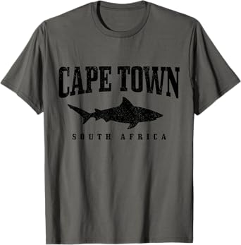Cape Town South Africa Big White Shark Cage Diving Vintage T-Shirt