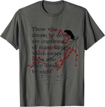 Edgar Allan Poe Shirt Bookworm Gifts Writer English Teacher T-Shirt