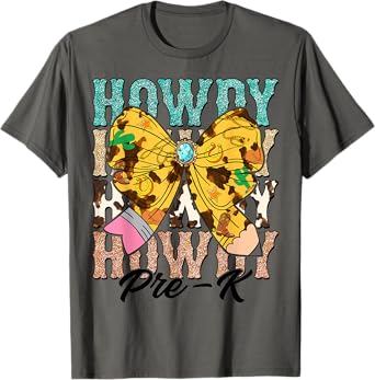 Howdy Pre-K 1st Grade Teacher Western Cowboy Cowgirls T-Shirt