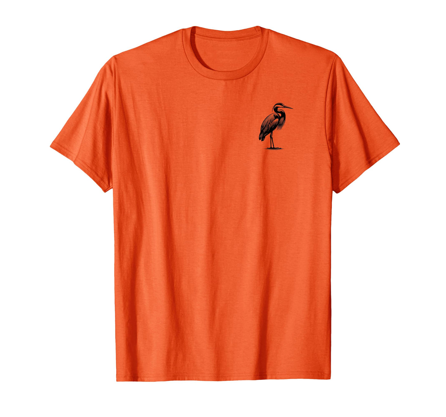 Heron Dad Mom Lover - Monochromatic Heron T-Shirt