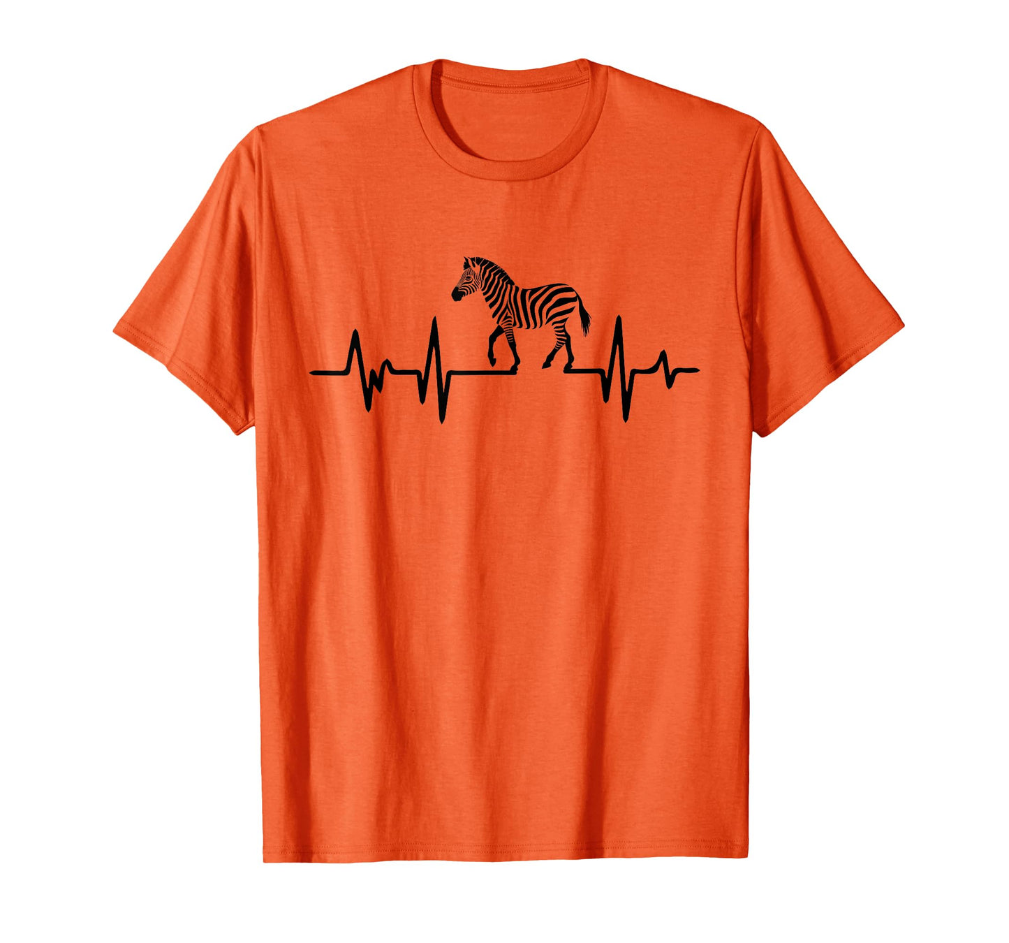 Zebra Heartbeat Graphic T-Shirt