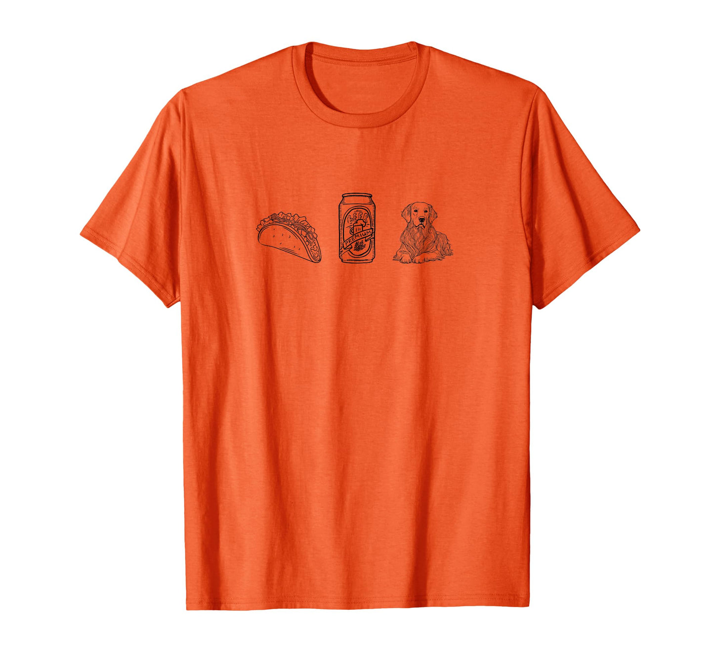 Tacos, Beer, Dog/Pet - Things I Love. Retriever T-Shirt