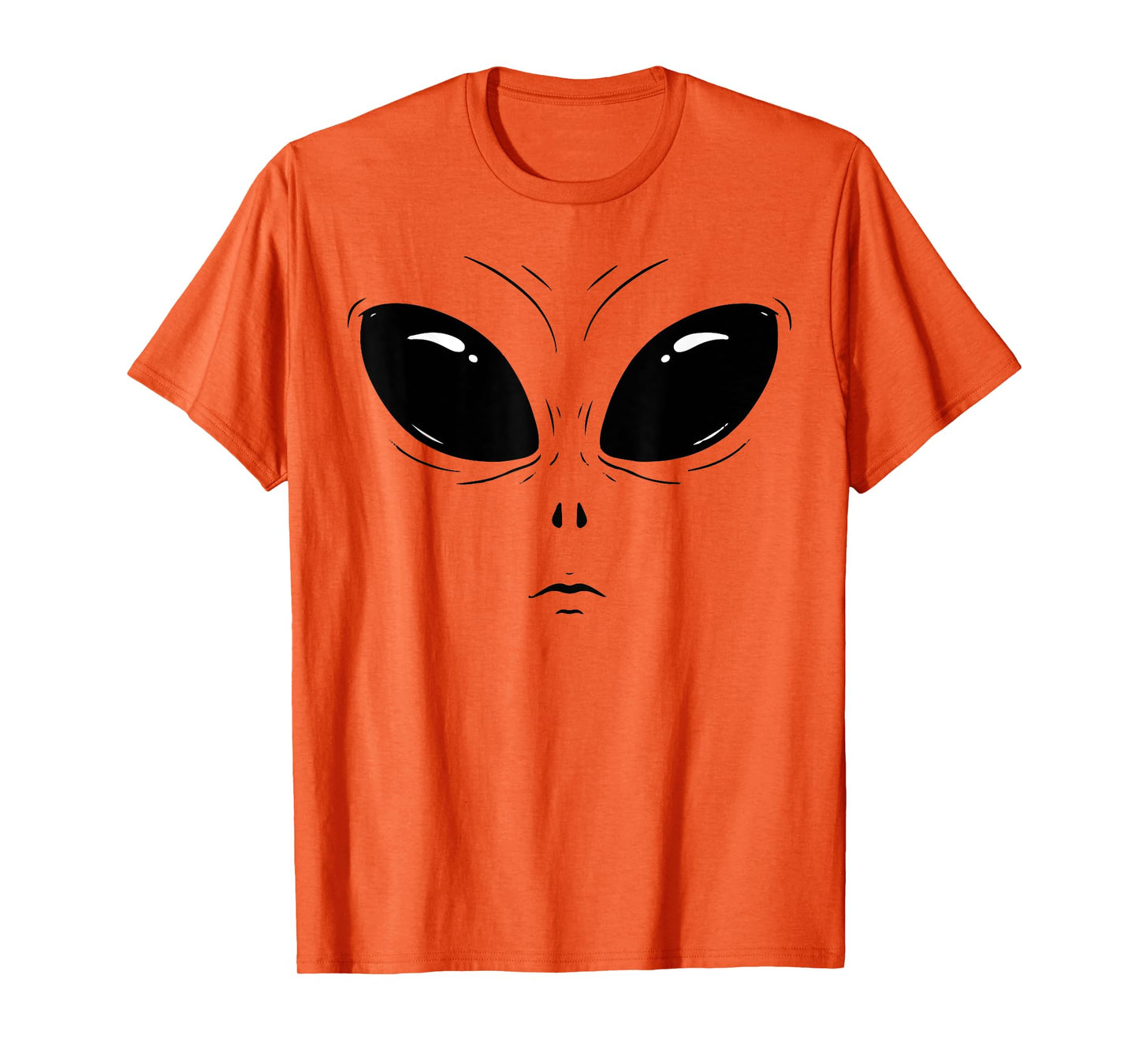 Alien Face Green Funny Halloween Costume for Men WOM T-Shirt