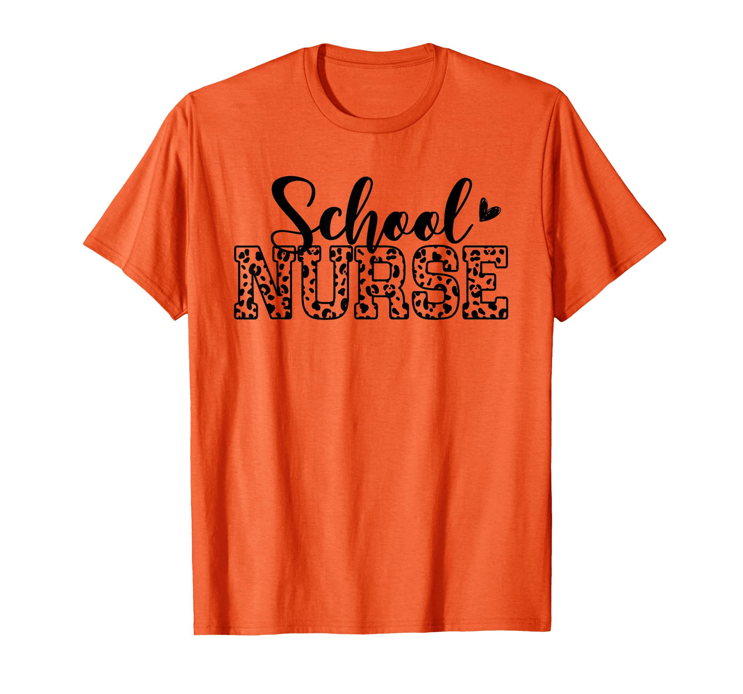 Womens School Nurse Leopard Print Nursing Nurse Day Week T-Shirt