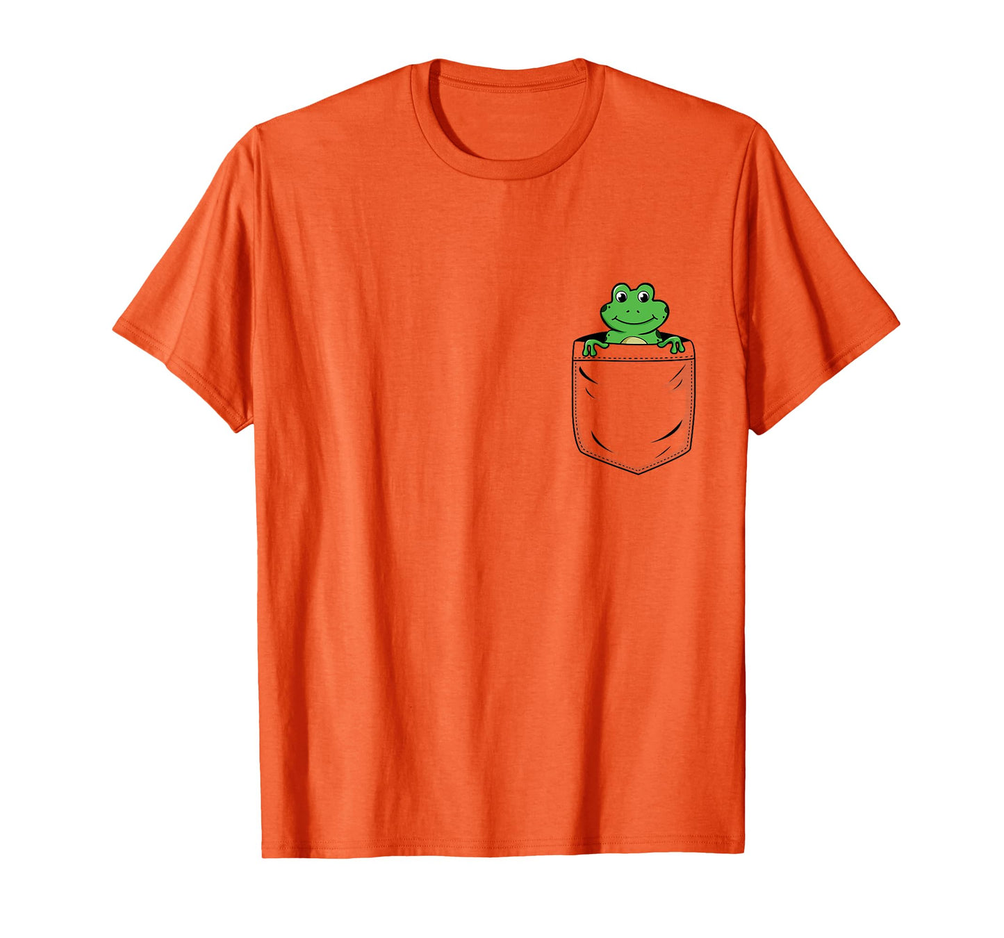 Frog Lovers Cute Funny Frog In Pocket T-Shirt