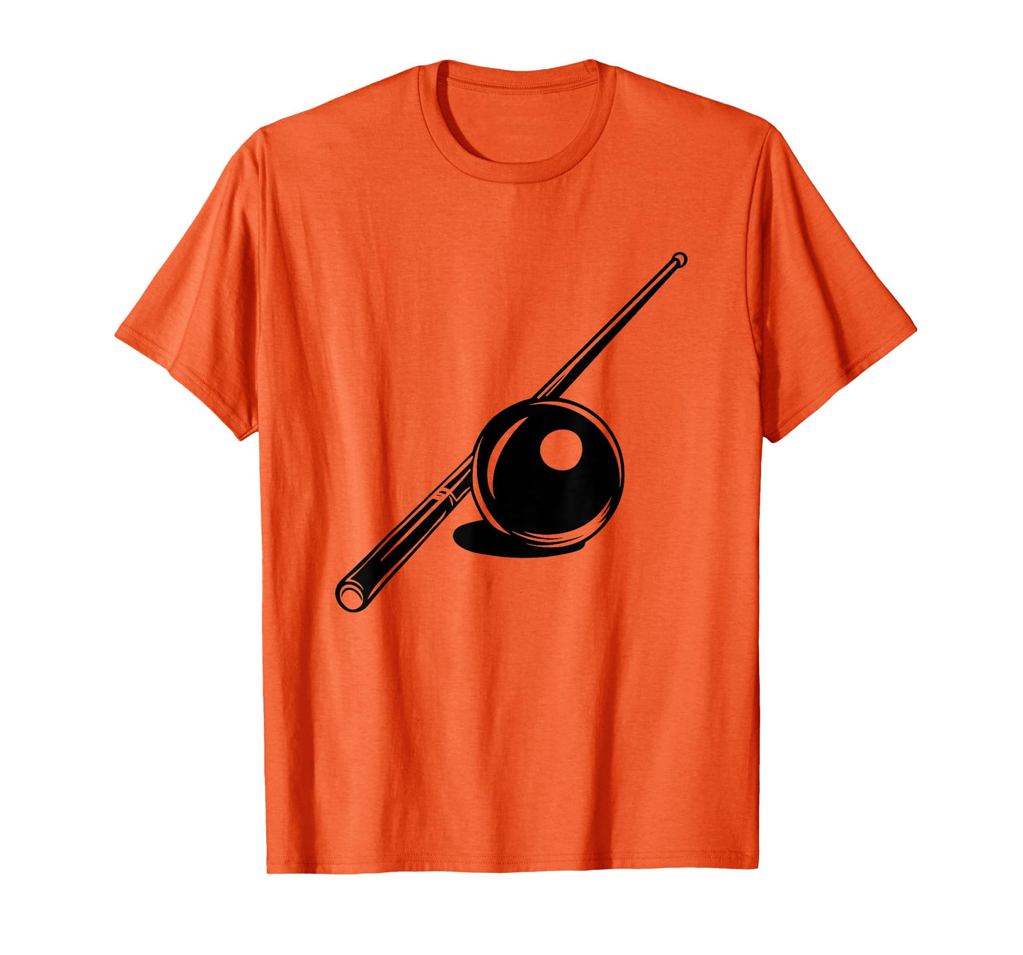 Billiard Ball and Cue Stick Sketch Carom Billiards T-Shirt