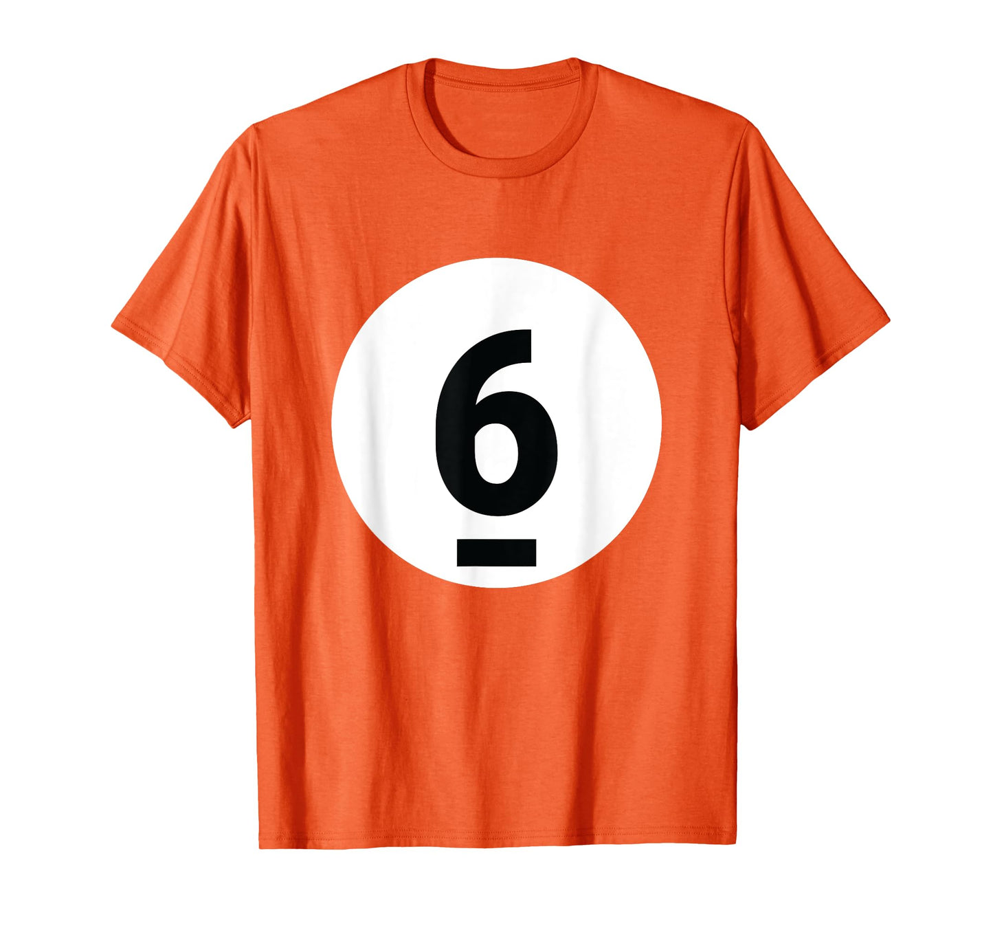 8 Pool Ball 6 Billiards Costume Halloween Group Matching T-Shirt