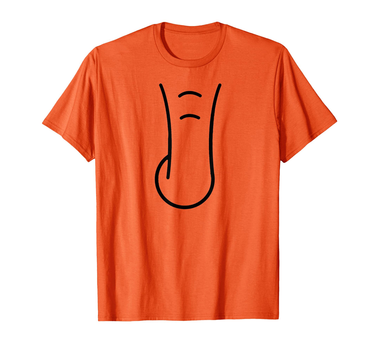 Elephant Trunk Funny Animal Simple Lazy Elephant Costume T-Shirt