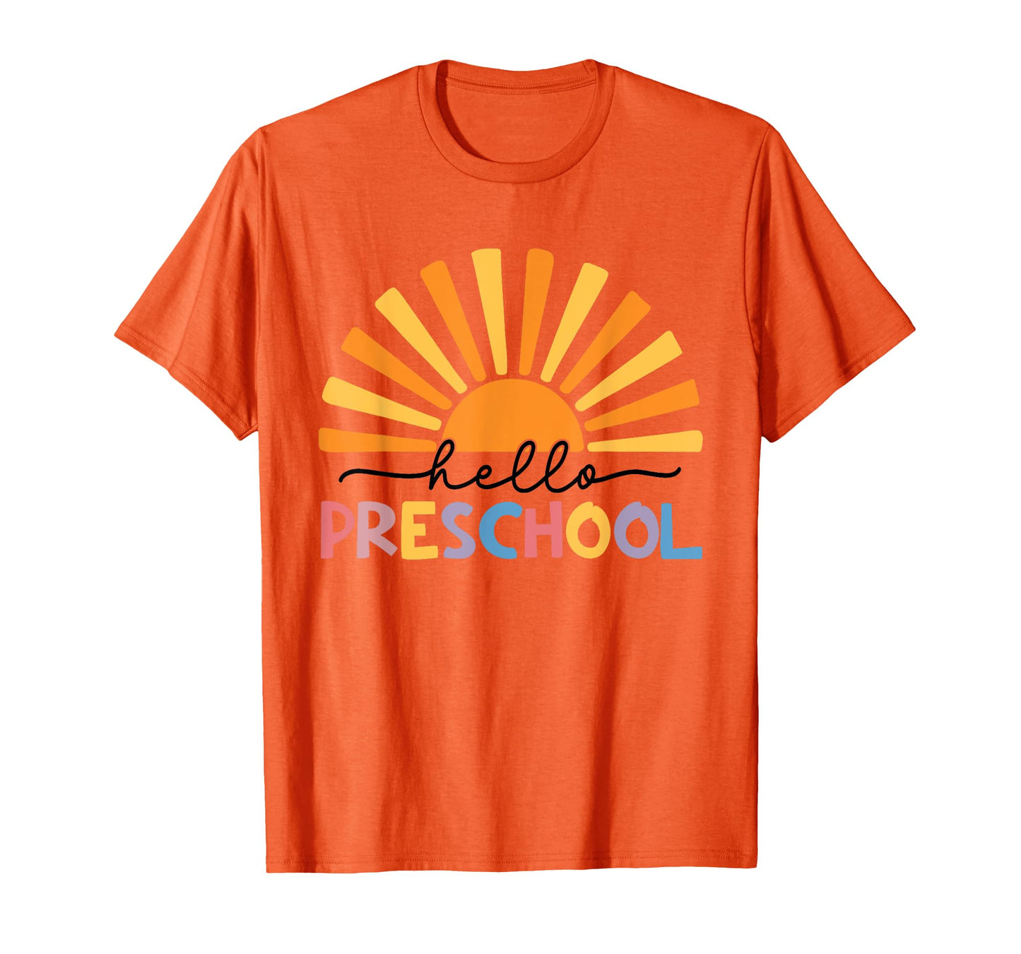 Back To School Hello Preschool For Kids Teacher Women T-Shirt