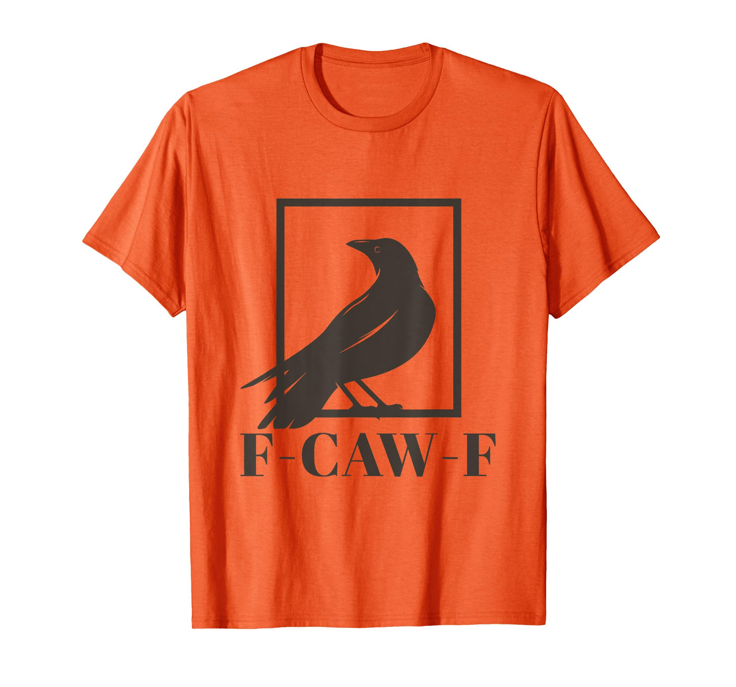 F-Caw-F Crow Silhouette Funny Sarcastic Black Bird T-Shirt