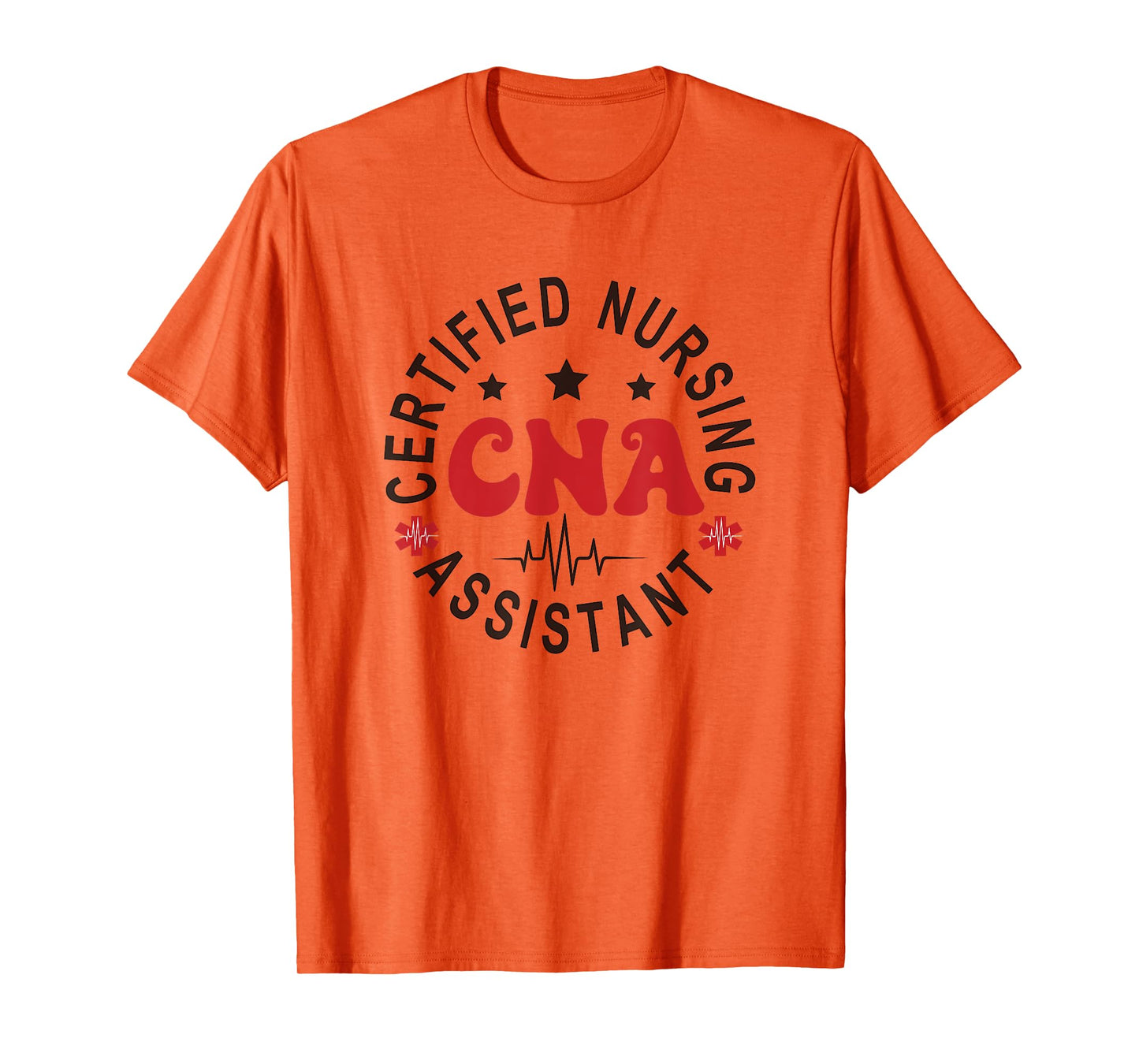 Certified Nurse Assistant Apparel CNA T-Shirt, Unisex-Adults, Short Sleeve, Nursing T-Shirts, Grey, Small