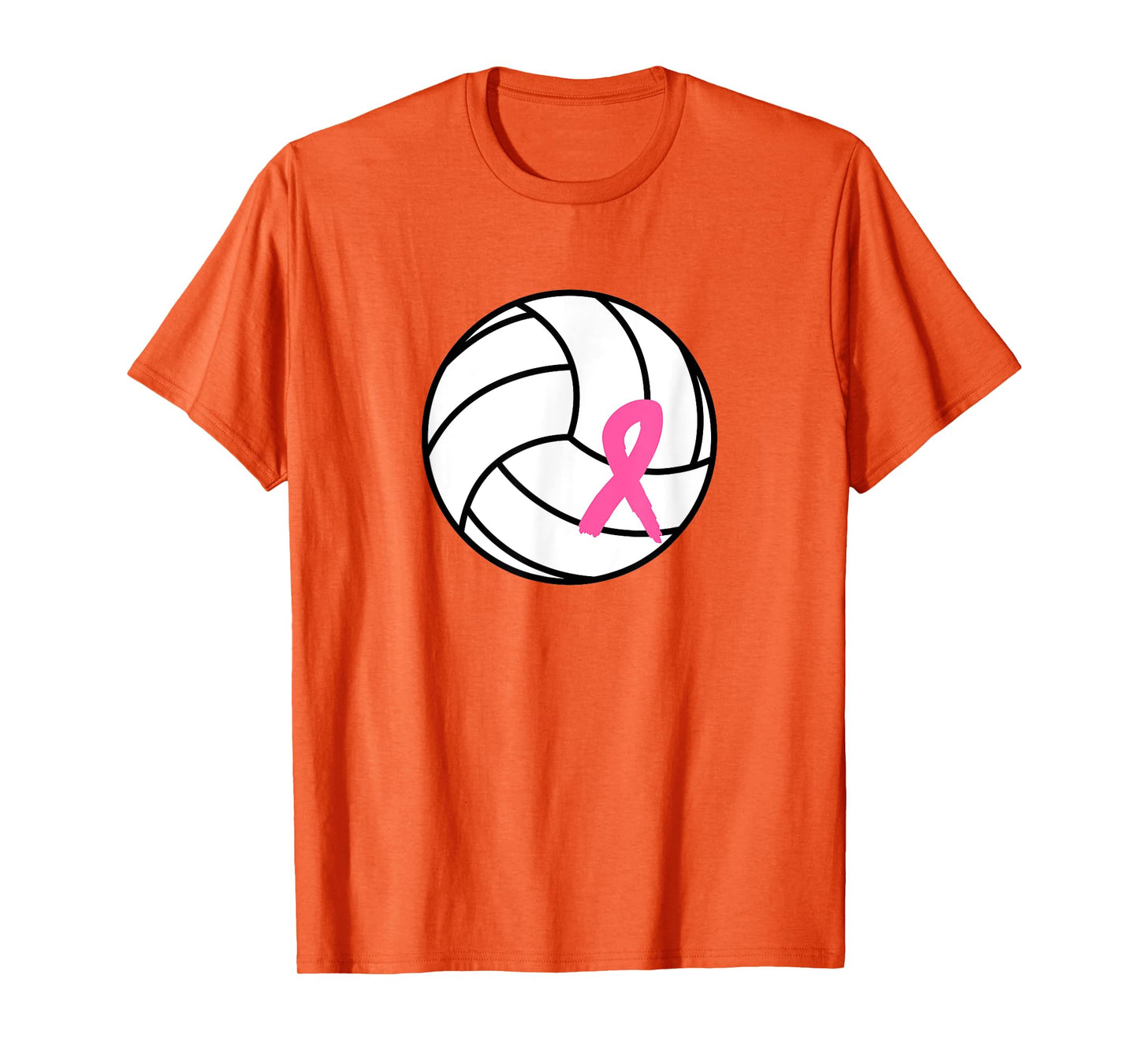 Volleyball Pink Ribbon Breast Cancer Awareness T-Shirt