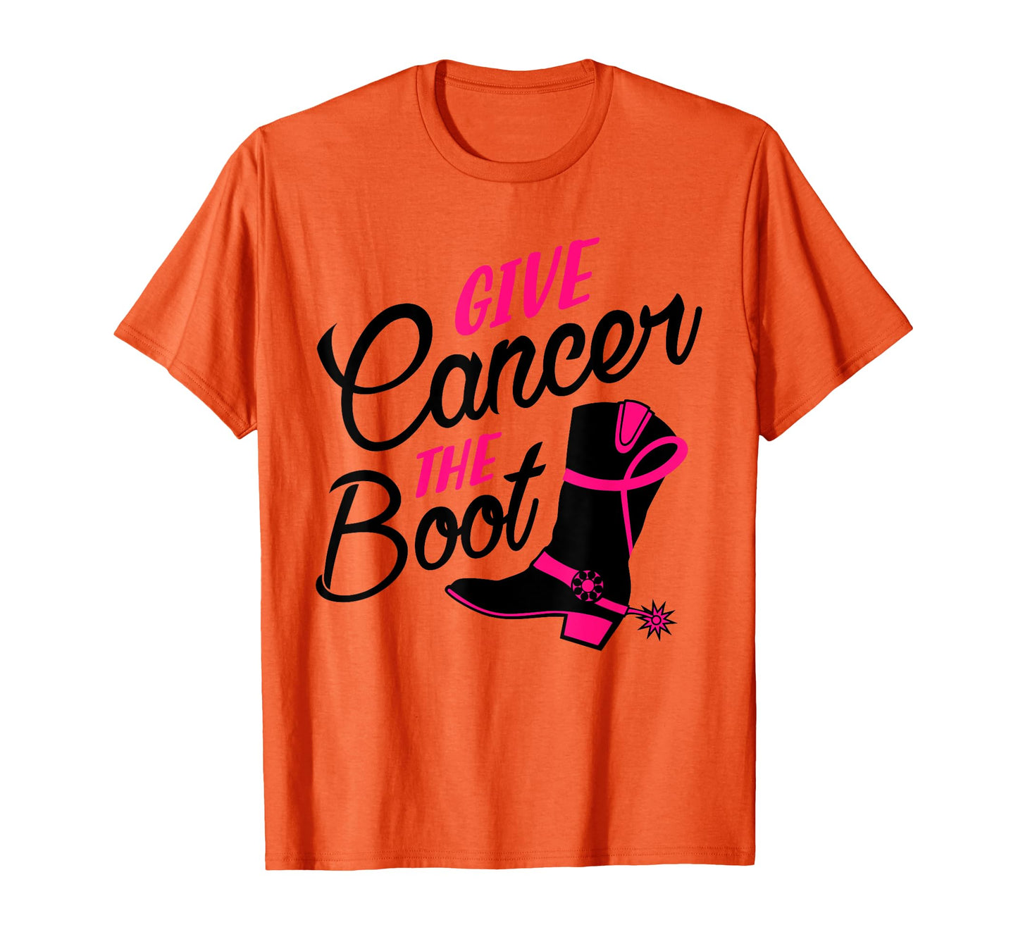 Breast Cancer Awareness Shirt Girls Western Cowboy Boots T-Shirt