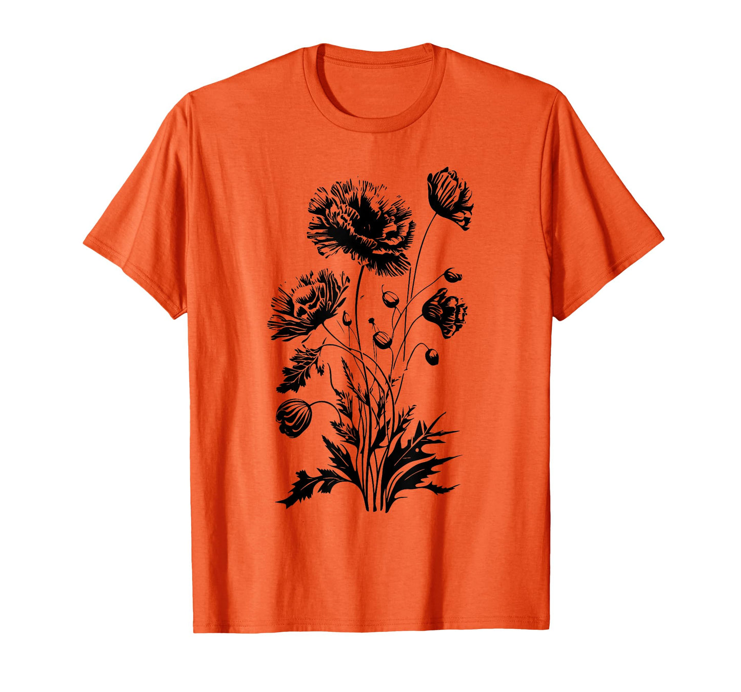 Poppies, spring bloomers, summer, flower, garden, outdoor T-Shirt for Men Women Kids