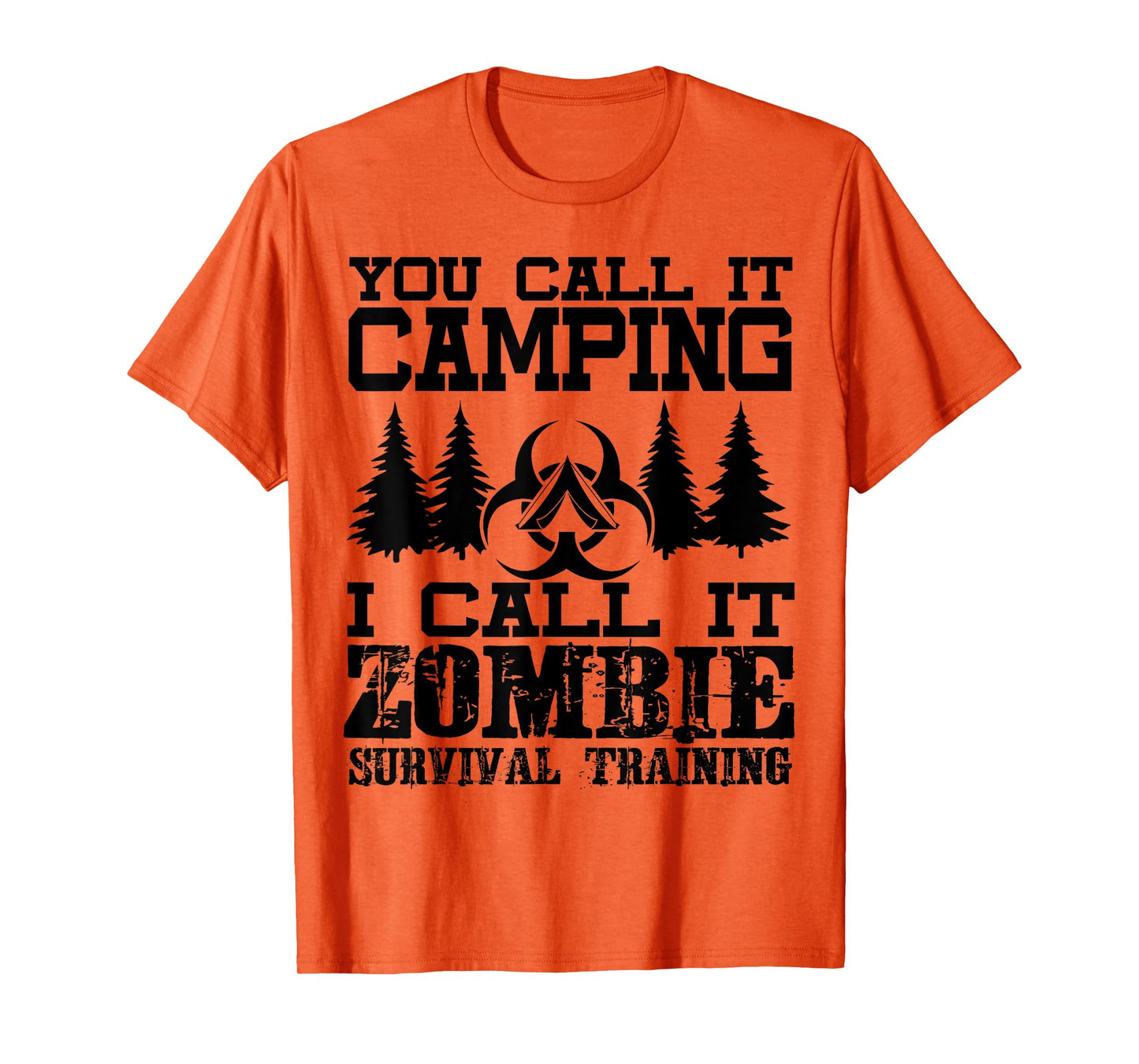 Zombie Survival Training Camping Shirt - Funny Halloween T-Shirt