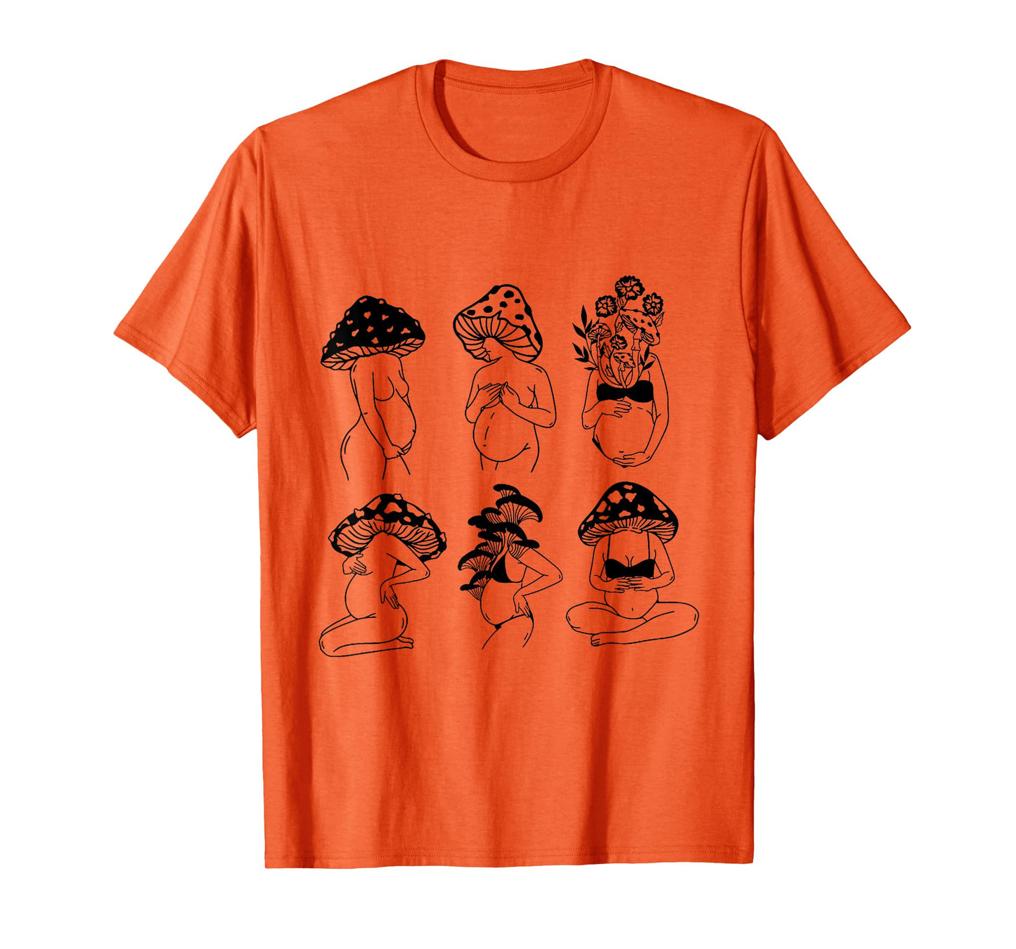 Mushroom Pregnant - Mushroom Head Women Funny mother day T-Shirt
