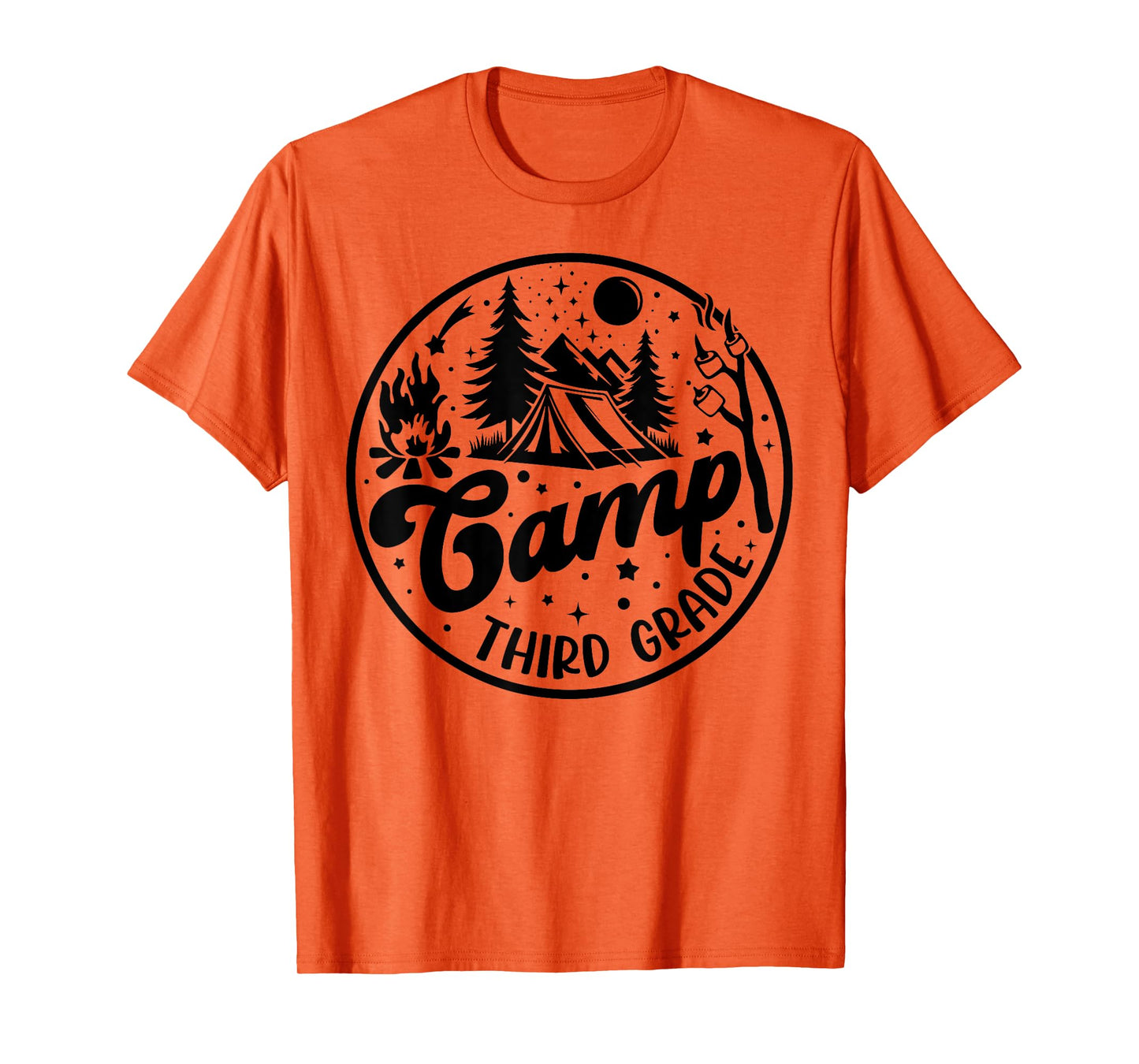 Cute Camp Third Grade Squad Camper Teacher Camping Lovers T-Shirt