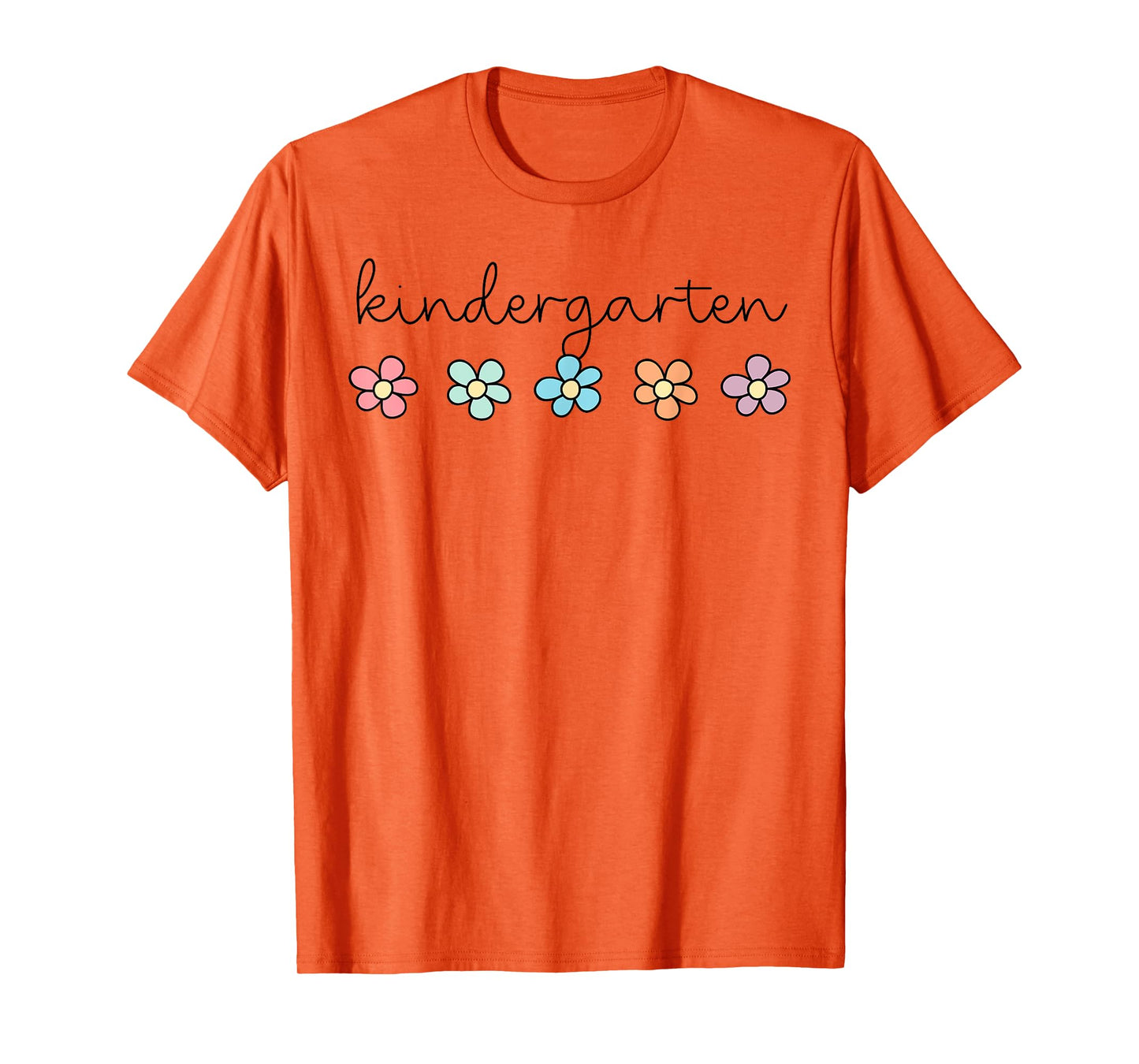 Retro Groovy Kindergarten Hello Kindergarten Teacher Kids T-Shirt