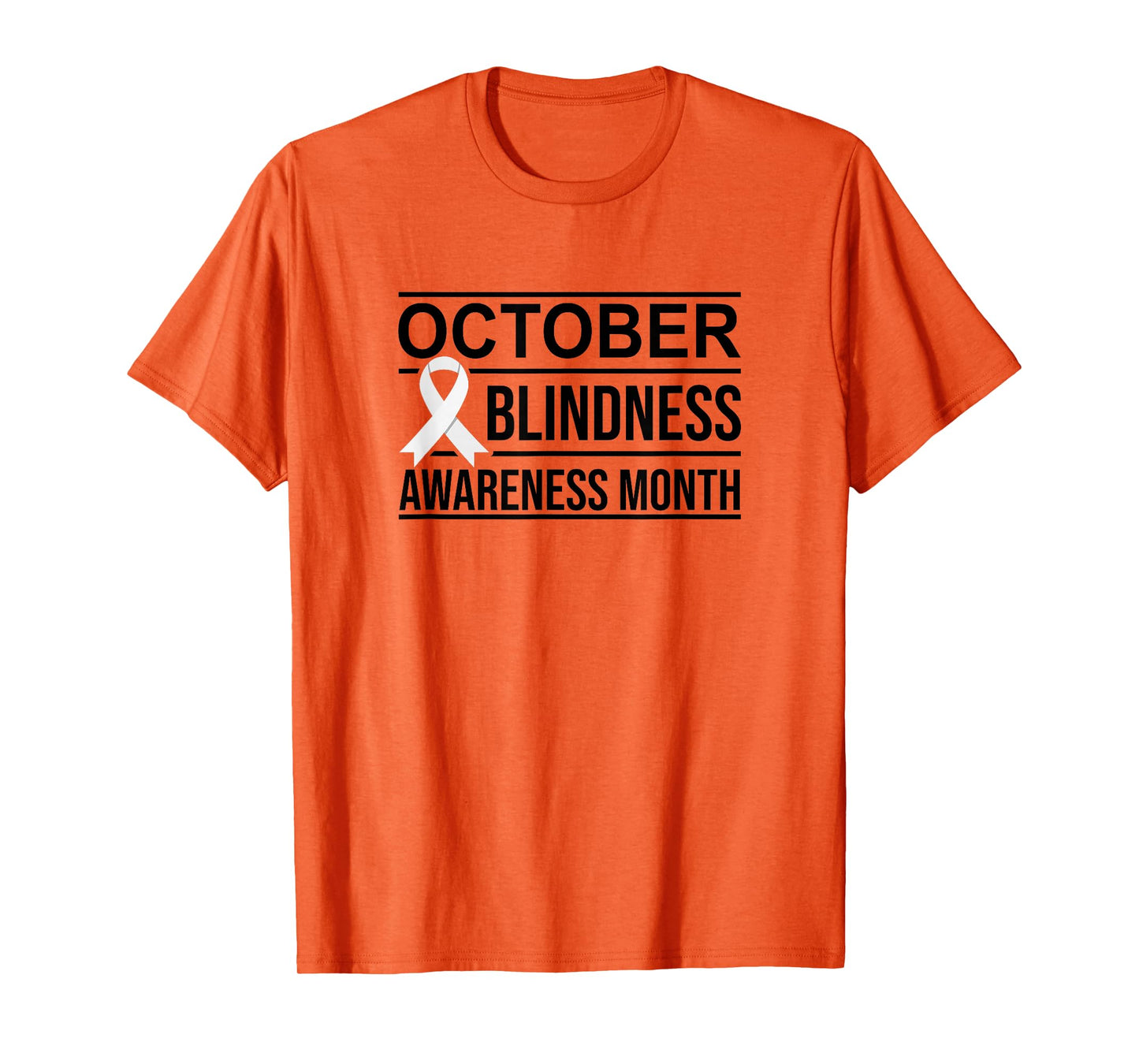 White Ribbon Blindness Awareness T-Shirt
