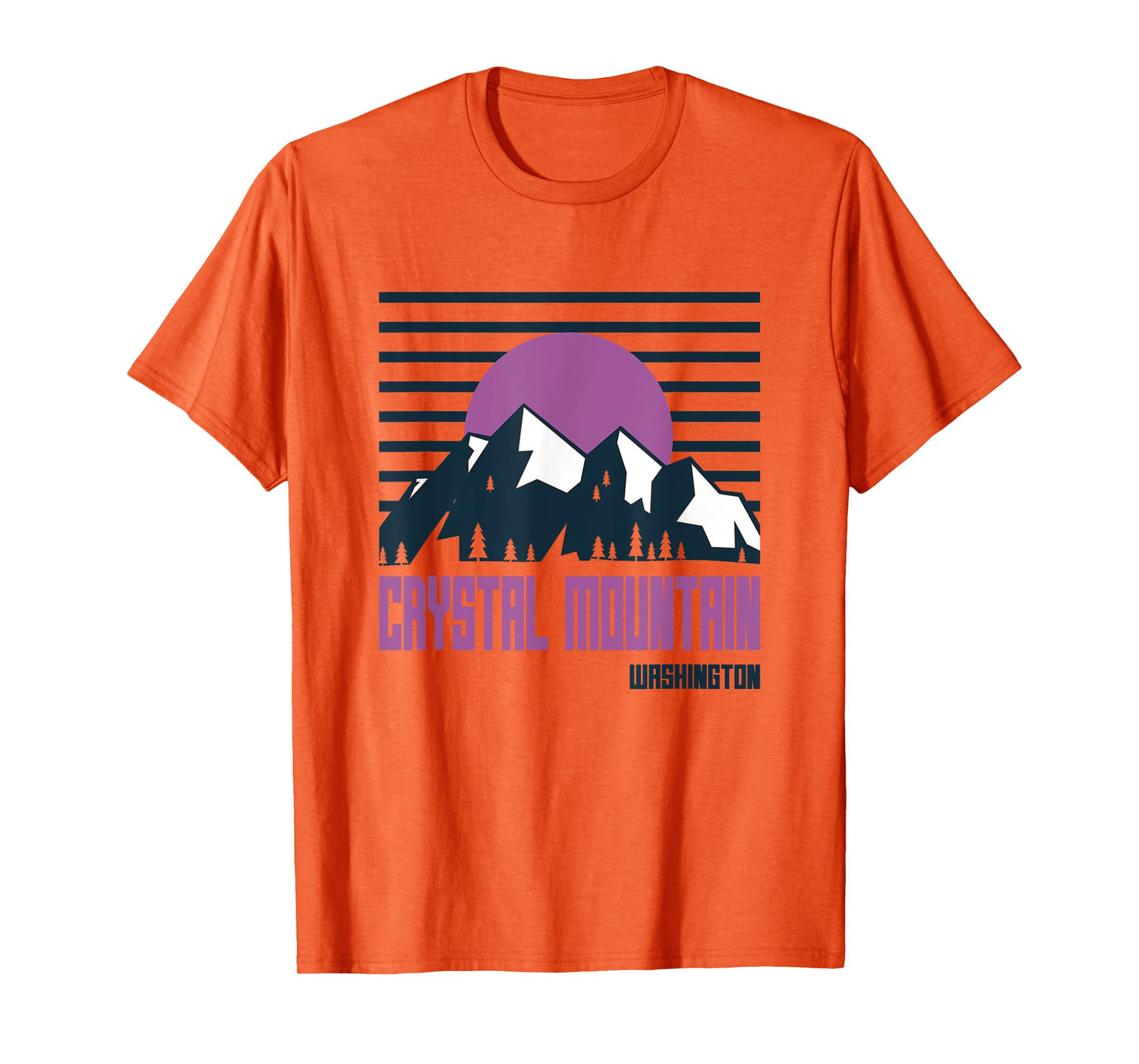 Crystal Mountain Vintage Mountains Hiking Washington Retro T-Shirt
