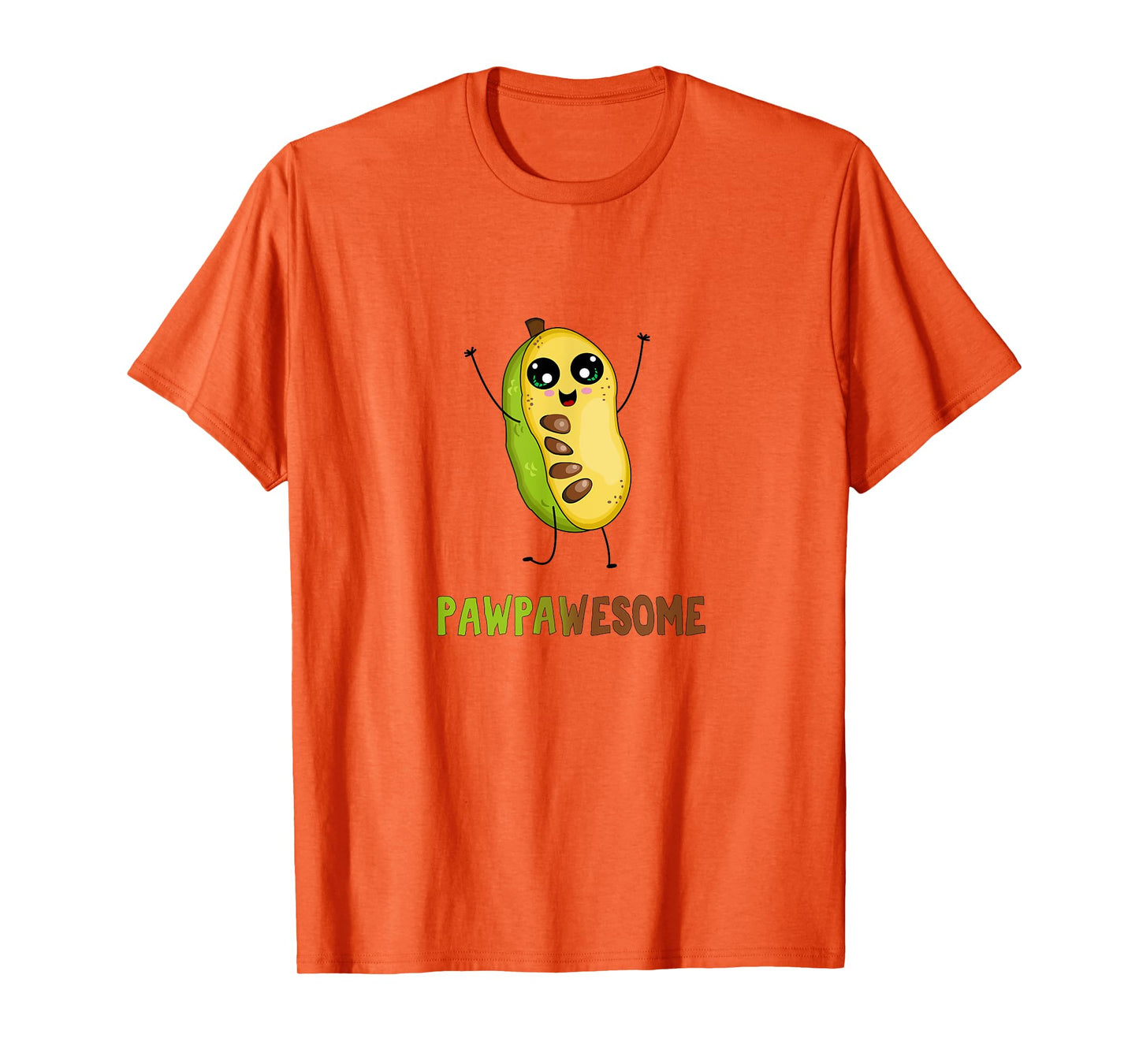 Pawpaw Fruit T-Shirt with Cute Cartoon Paw Paw Awesome Pun T-Shirt