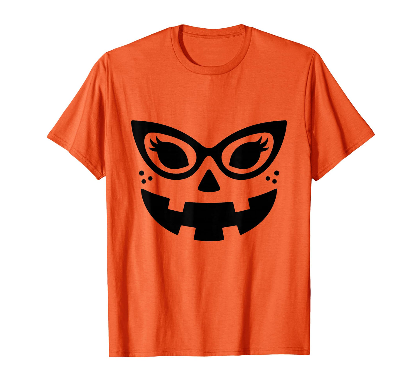 Jack O Lantern Pumpkin Face Sunglasses Halloween Costume Fun T-Shirt