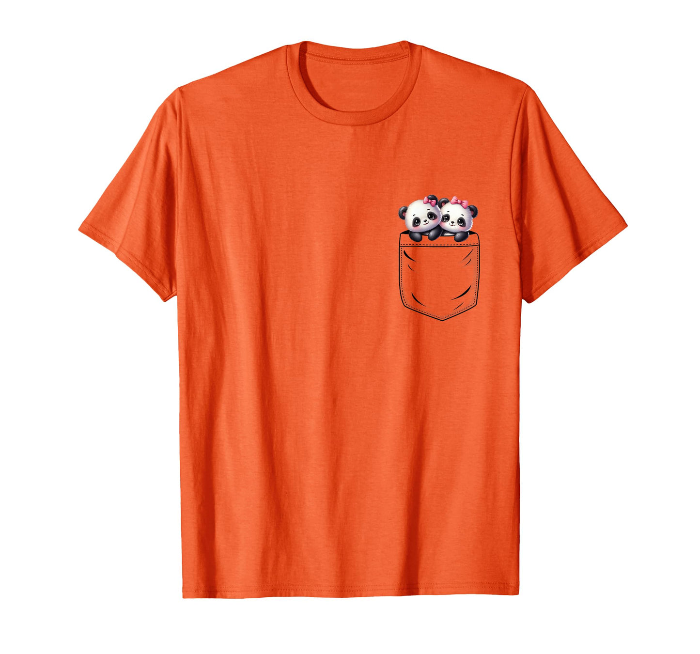 Panda Lovers Cute Funny Baby Pandas In Pocket T-Shirt