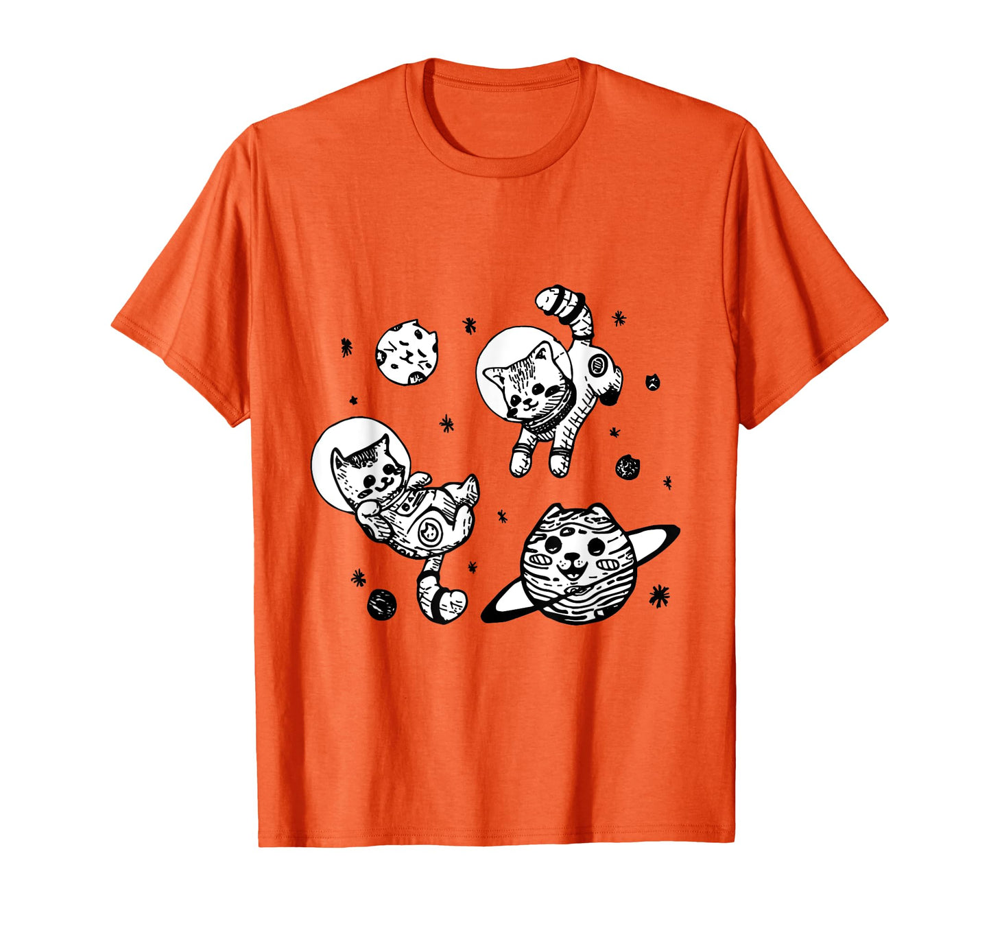 Kitty Cats Flying in Space - Kittens T-Shirt T-Shirt